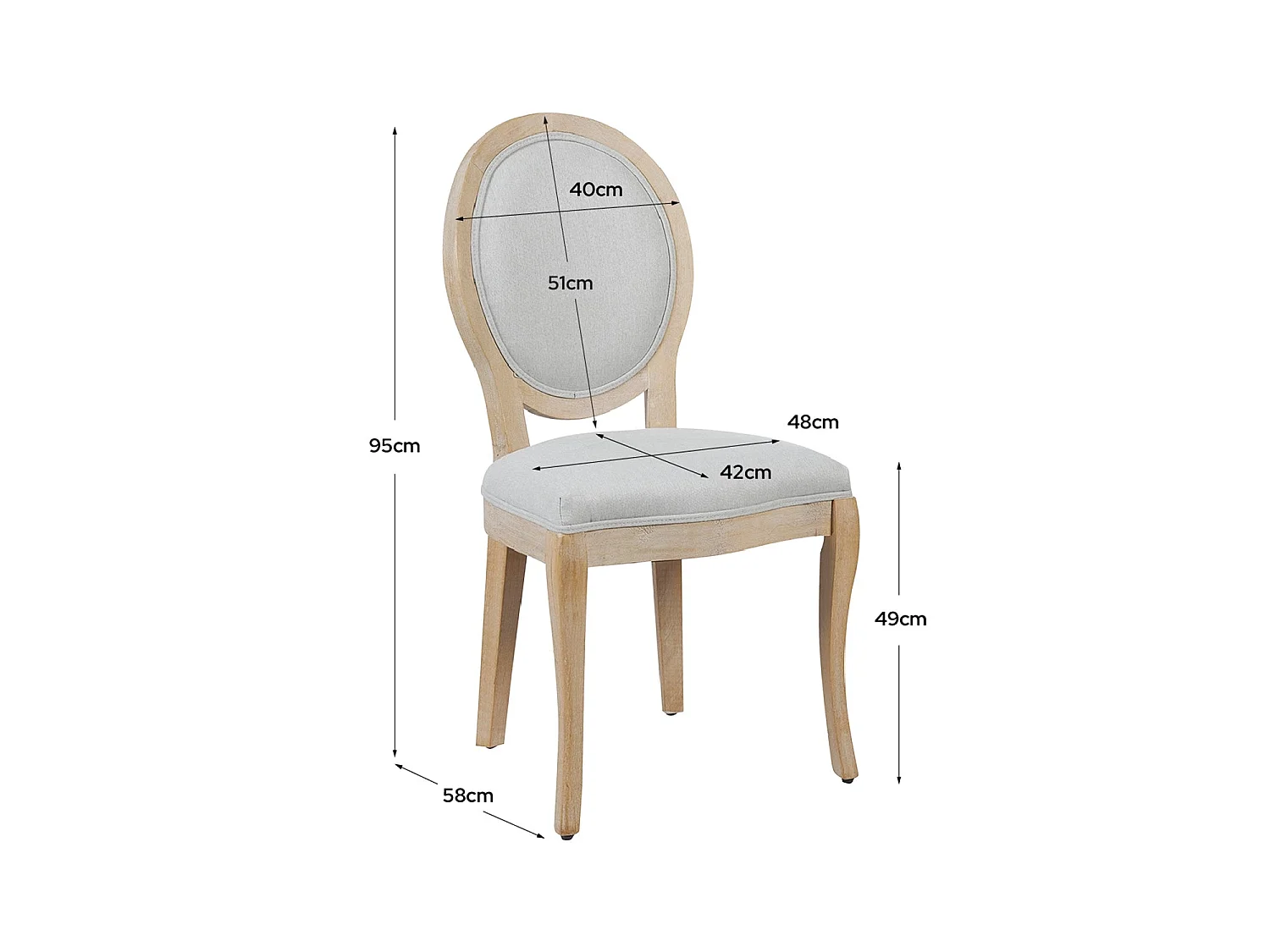 Set de 2 sillas de comedor tapizadas lizzie  gris para hogar moderno mueble de almacenaje  - Homekit