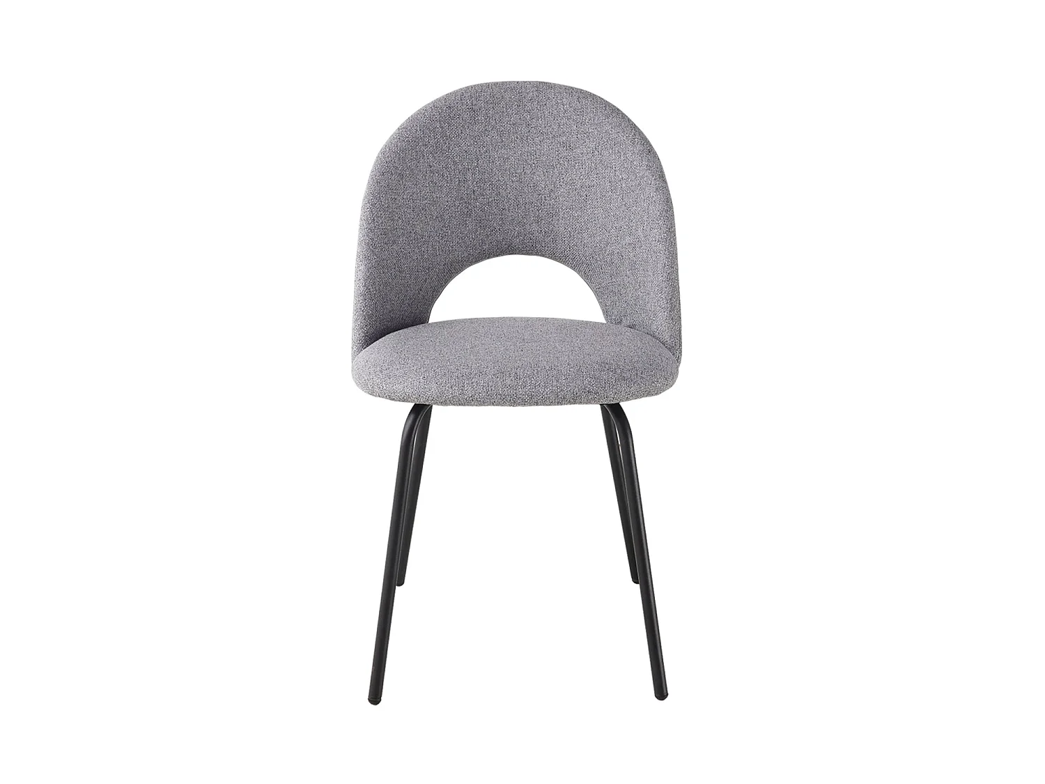 Silla de comedor tapizada lupe  gris para hogar moderno mueble de almacenaje  - Homekit