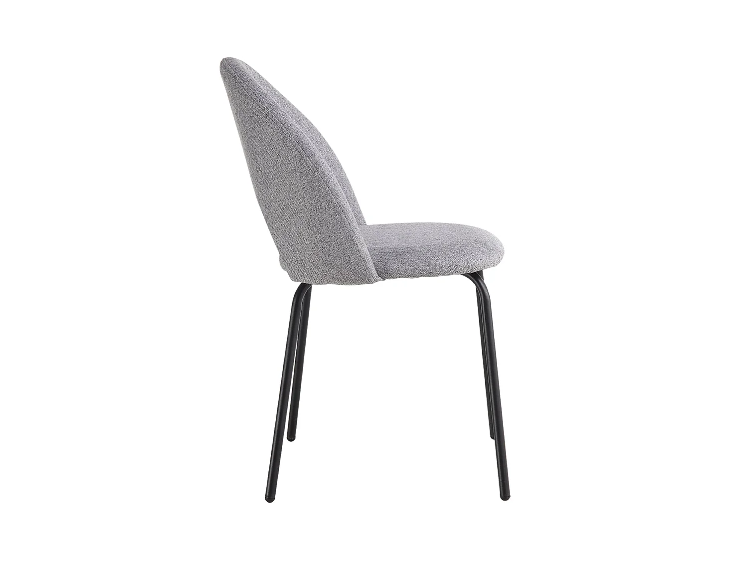 Silla de comedor tapizada lupe  gris para hogar moderno mueble de almacenaje  - Homekit