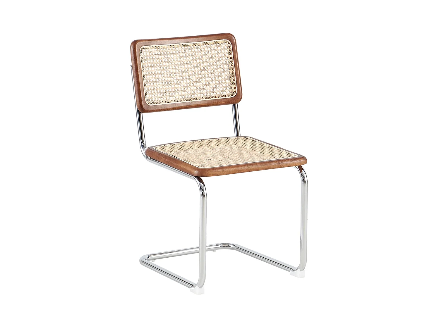 Set de 4 sillas de comedor en ratán karyn oscura  madera para hogar moderno mueble de almacenaje  - Homekit