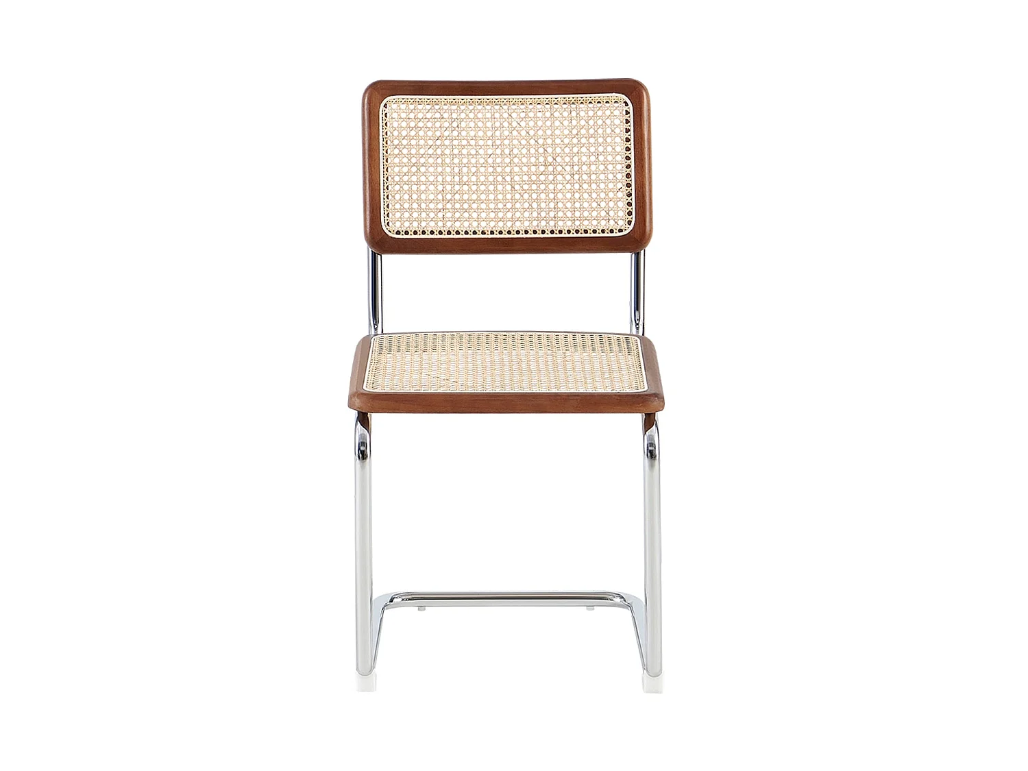 Set de 4 sillas de comedor en ratán karyn oscura  madera para hogar moderno mueble de almacenaje  - Homekit