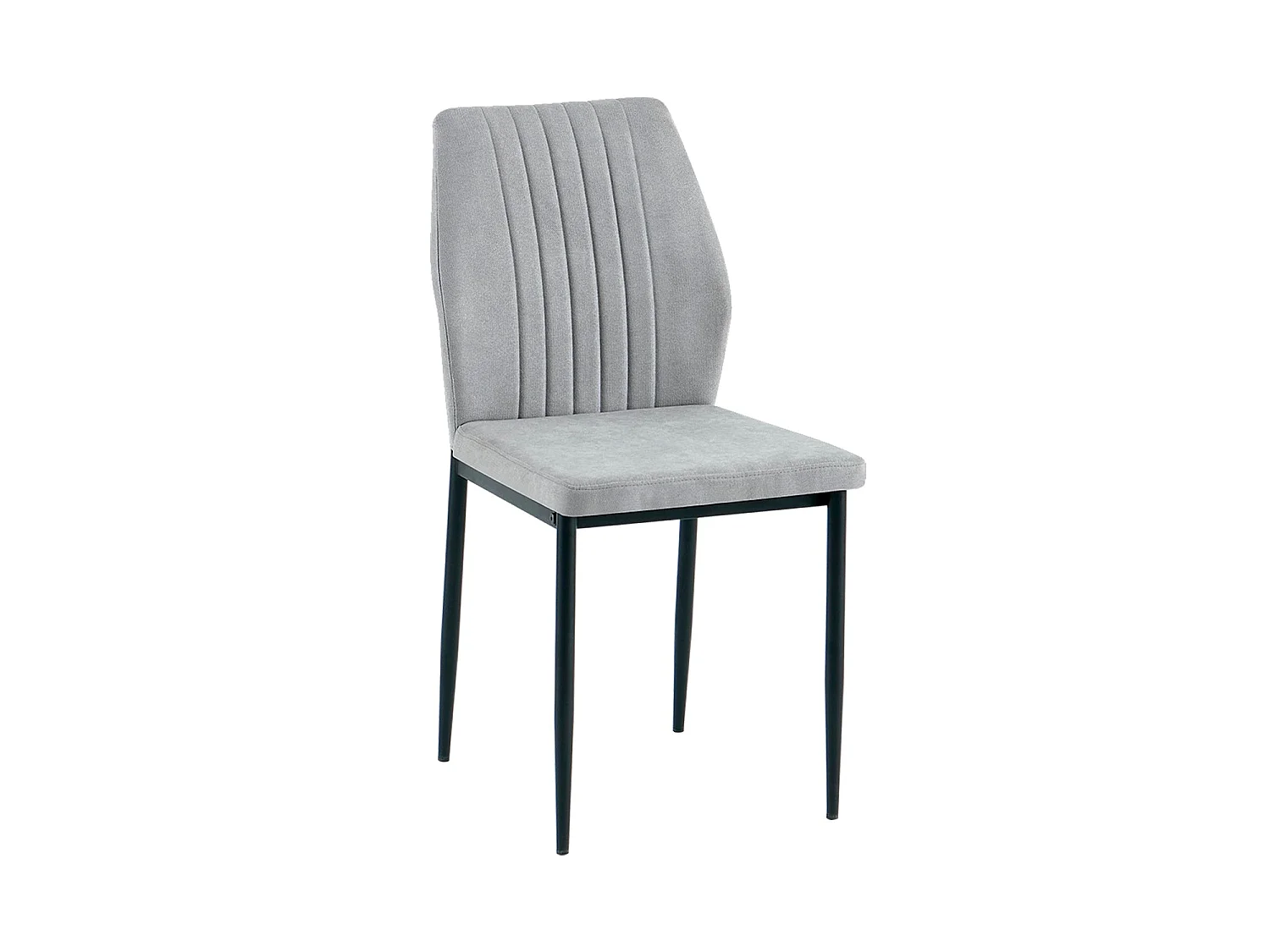 Set de 4 sillas de comedor tapizadas manuela oscuro  gris para hogar moderno mueble de almacenaje  - Homekit