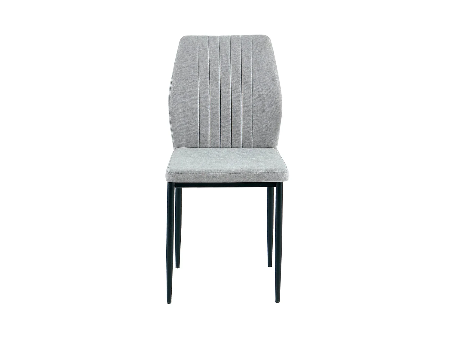 Set de 4 sillas de comedor tapizadas manuela oscuro  gris para hogar moderno mueble de almacenaje  - Homekit
