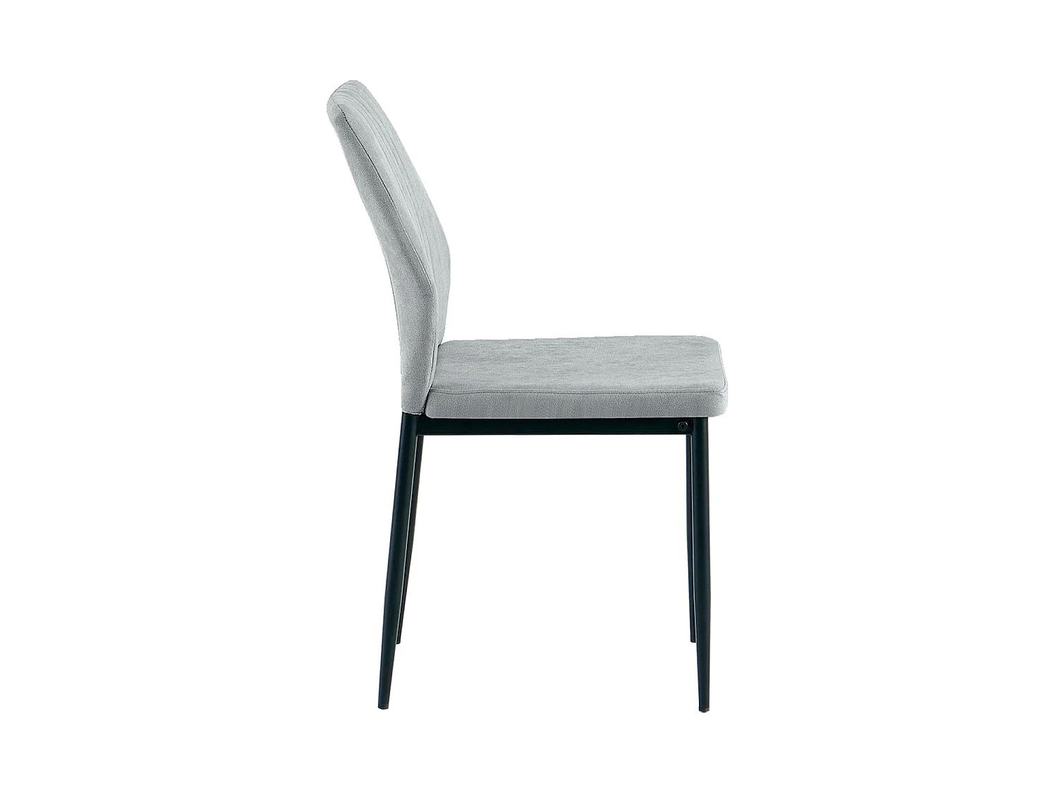 Set de 4 sillas de comedor tapizadas manuela oscuro  gris para hogar moderno mueble de almacenaje  - Homekit