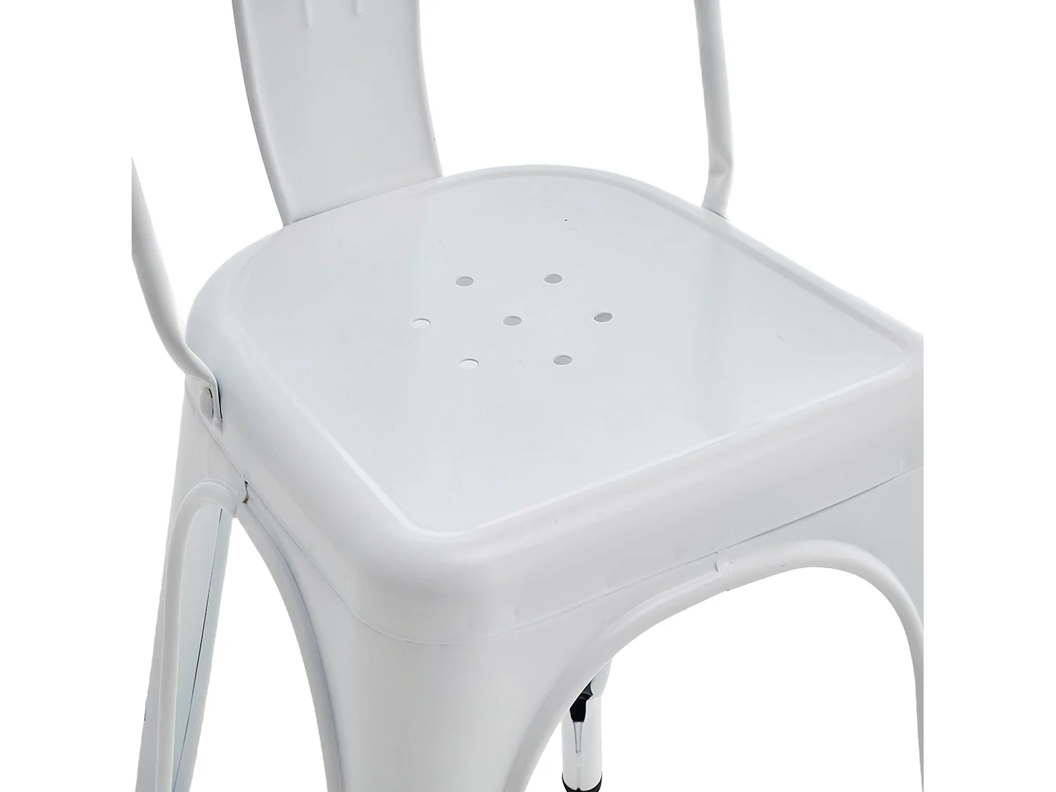 Set de 4 sillas en acero Lessie - Color Blanco - Homekit