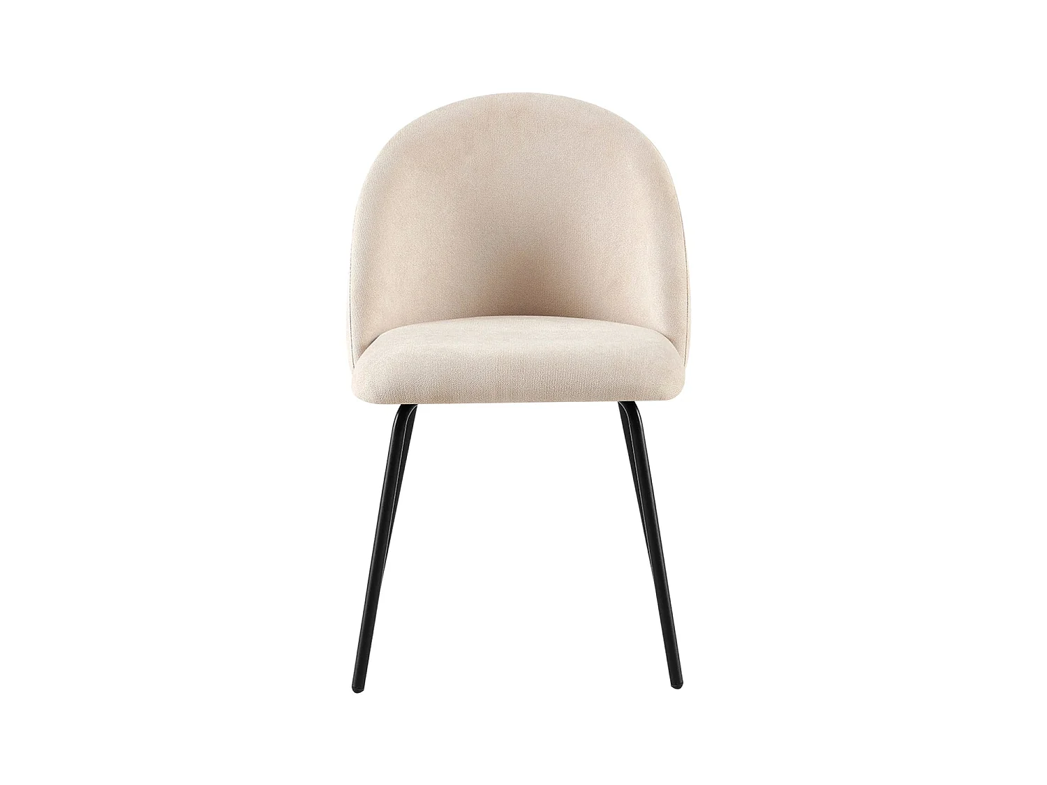Set de 4 sillas de comedor tapizadas grace  beige para hogar moderno mueble de almacenaje  - Homekit