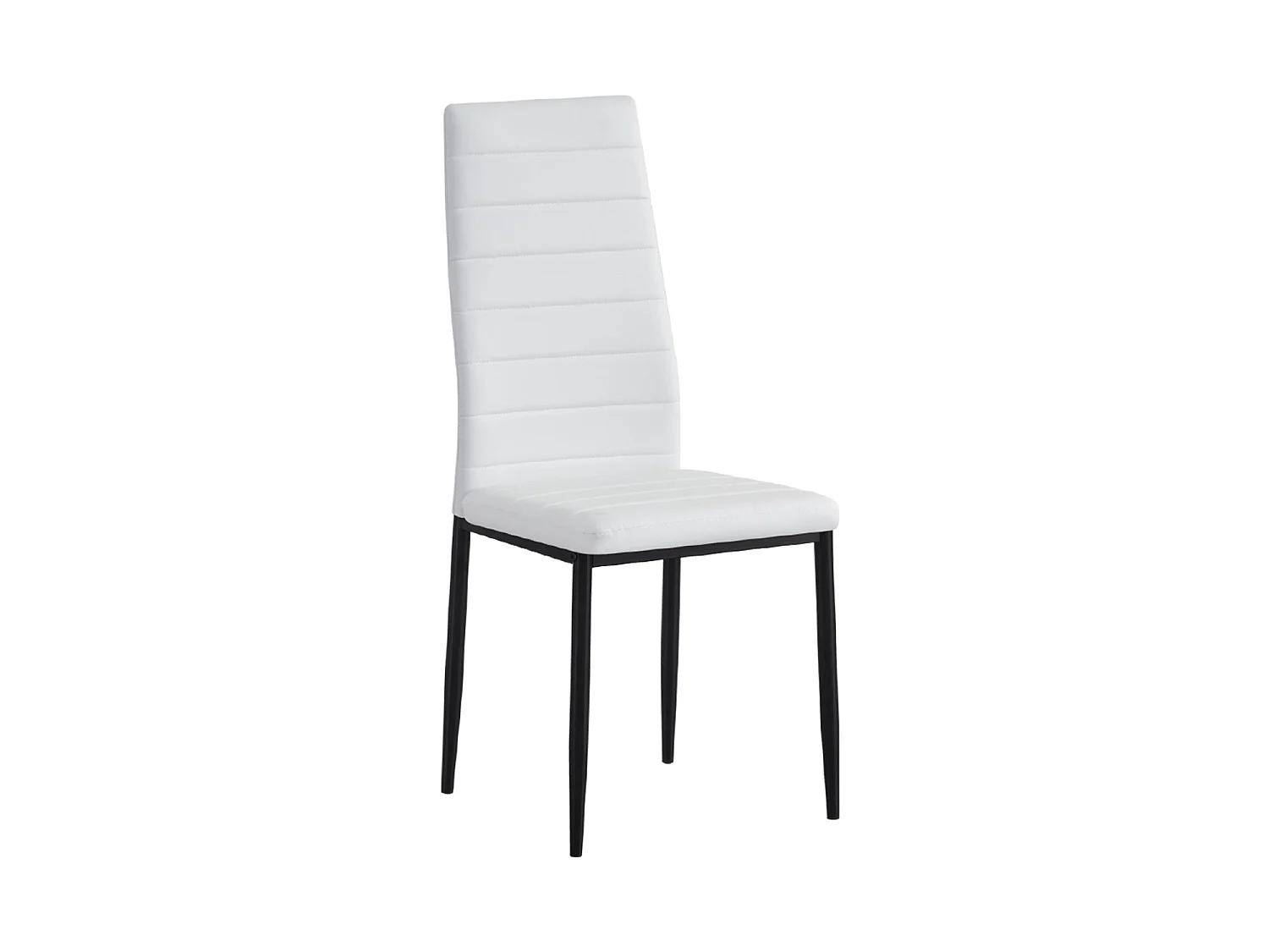 Set de 4 sillas de comedor tapizadas corina  blanco para hogar moderno mueble de almacenaje  - Homekit