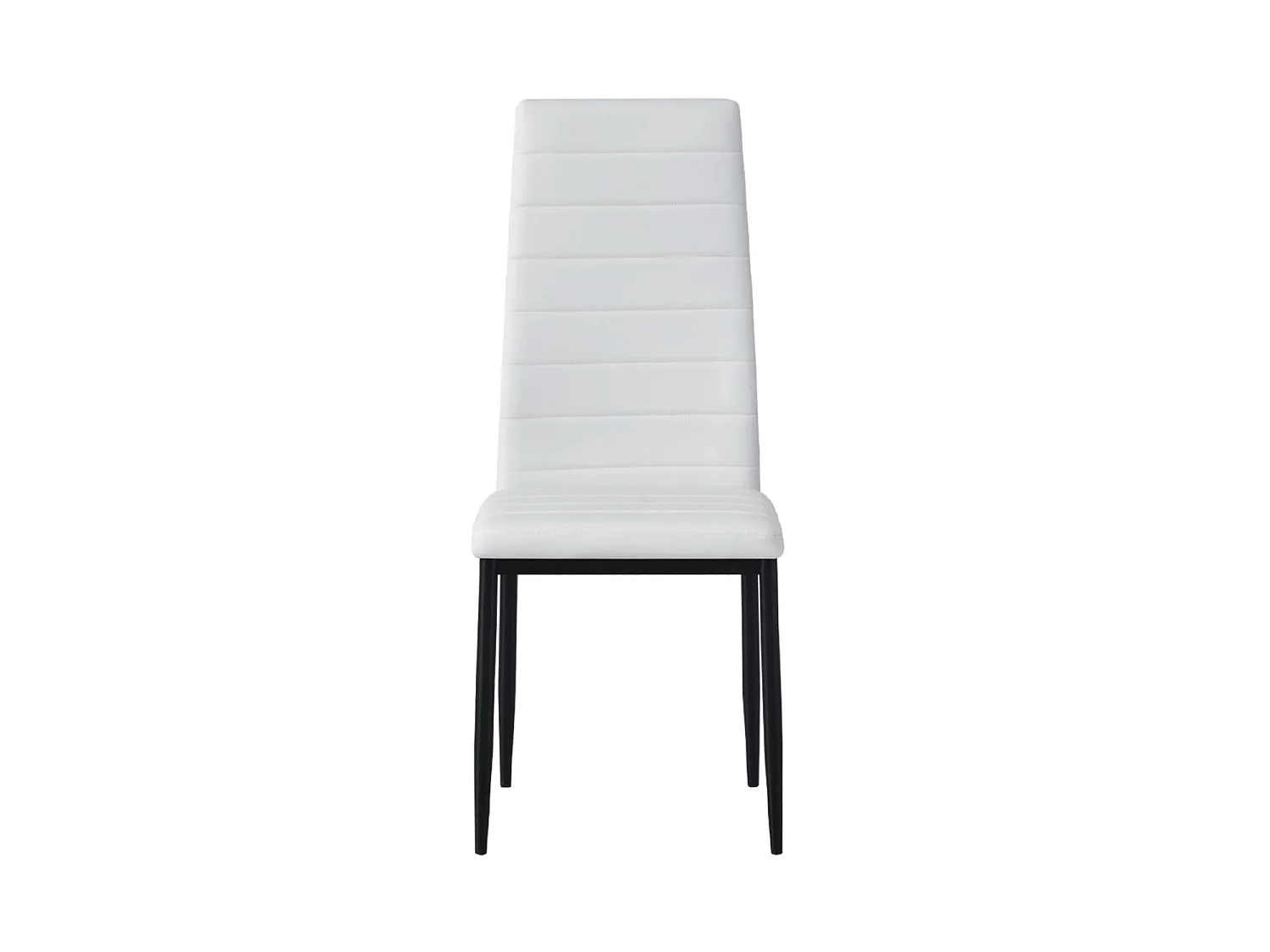Set de 4 sillas de comedor tapizadas corina  blanco para hogar moderno mueble de almacenaje  - Homekit