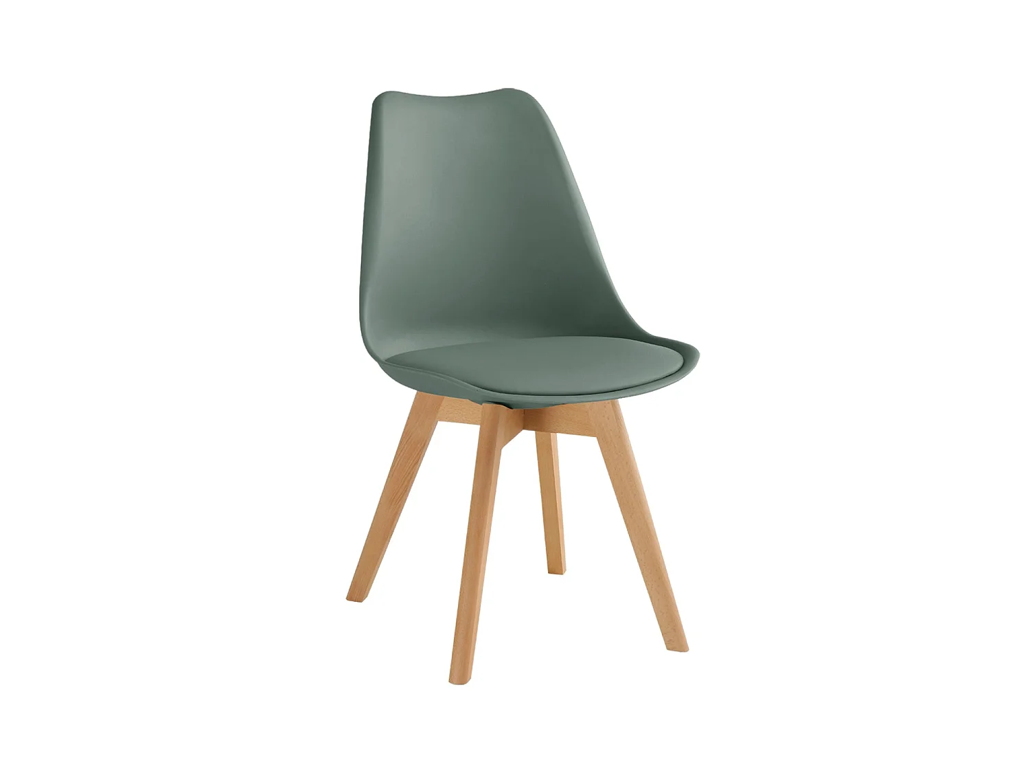 Set de 4 sillas de comedor mavis verde  para hogar moderno mueble de almacenaje  - Homekit