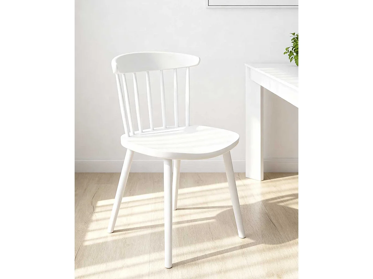 Set de 4 sillas connie blanco para hogar moderno mueble de almacenaje  - Homekit