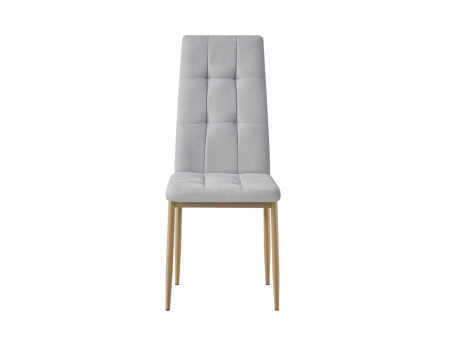 Set de 4 sillas de comedor tapizadas leonor claro  gris para hogar moderno mueble de almacenaje  - Homekit