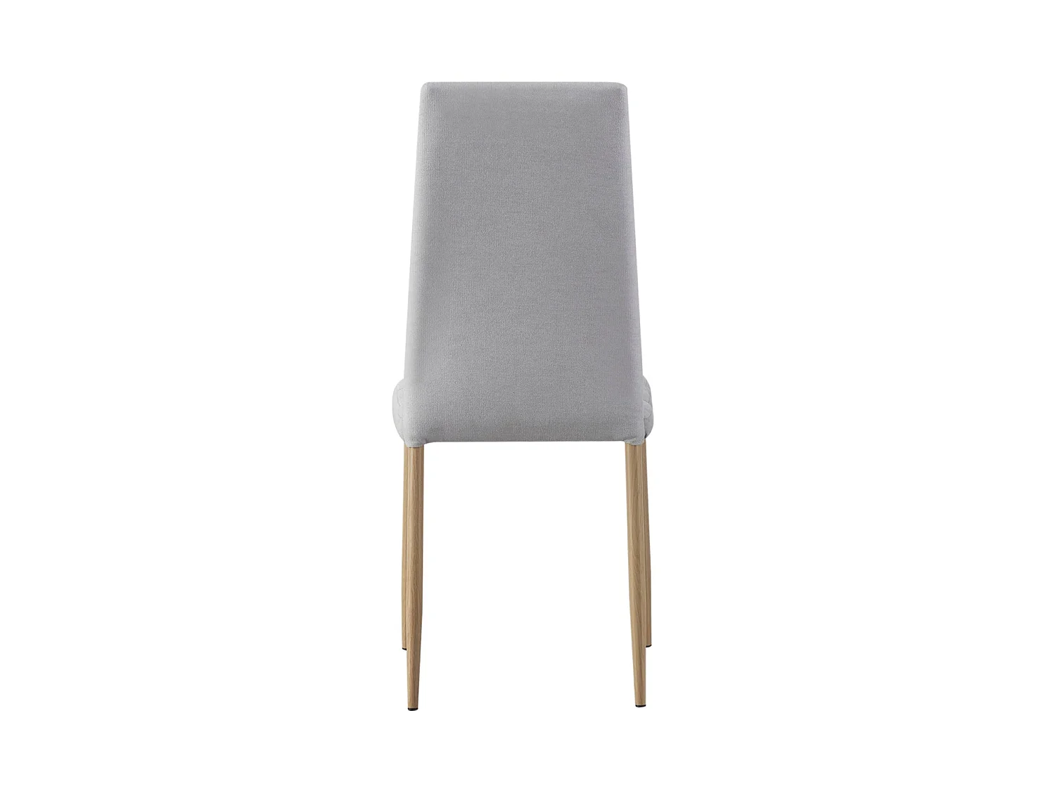 Set de 4 sillas de comedor tapizadas leonor claro  gris para hogar moderno mueble de almacenaje  - Homekit