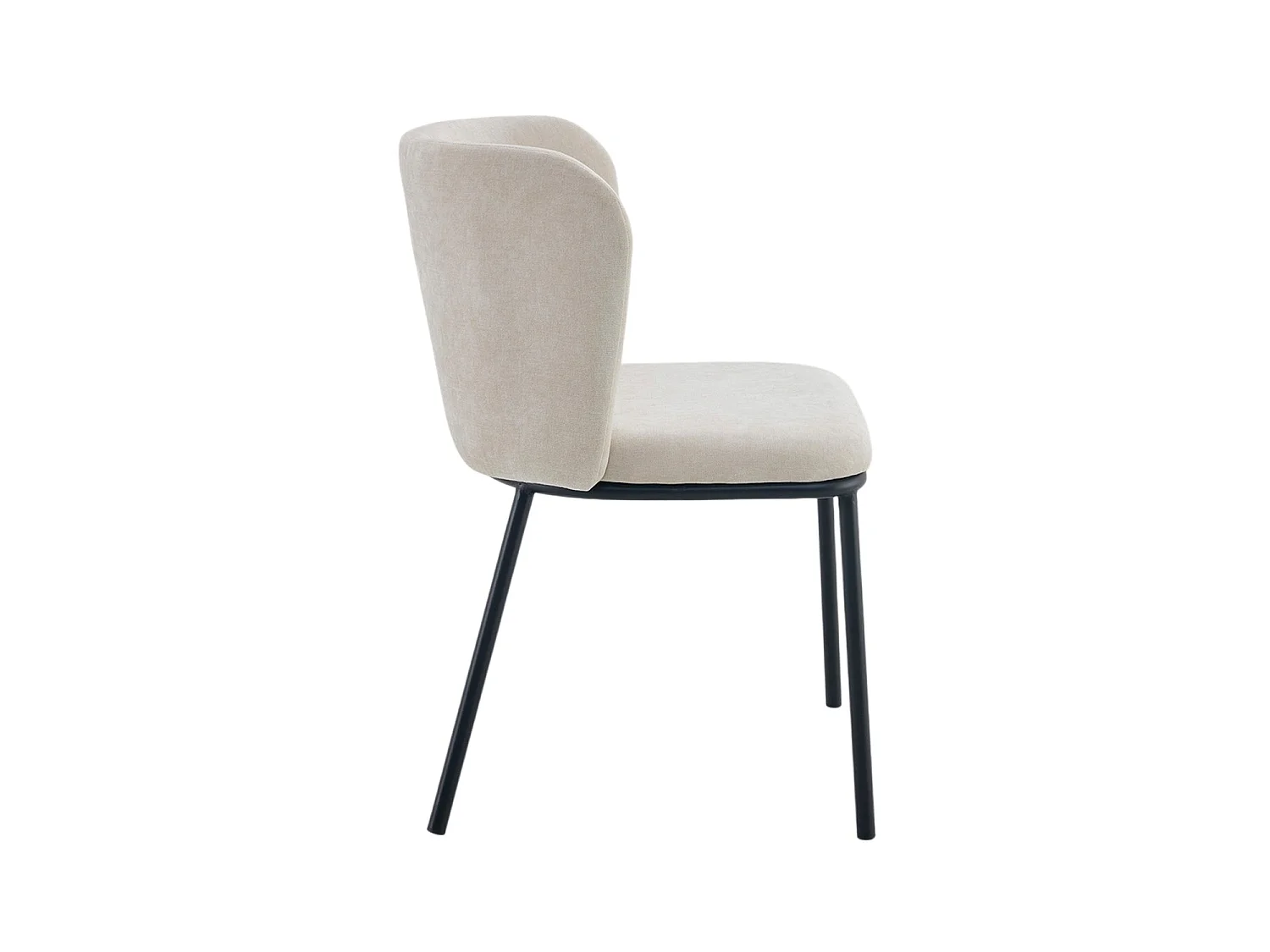 Set de 2 sillas de comedor tapizadas glenna  beige para hogar moderno mueble de almacenaje  - Homekit