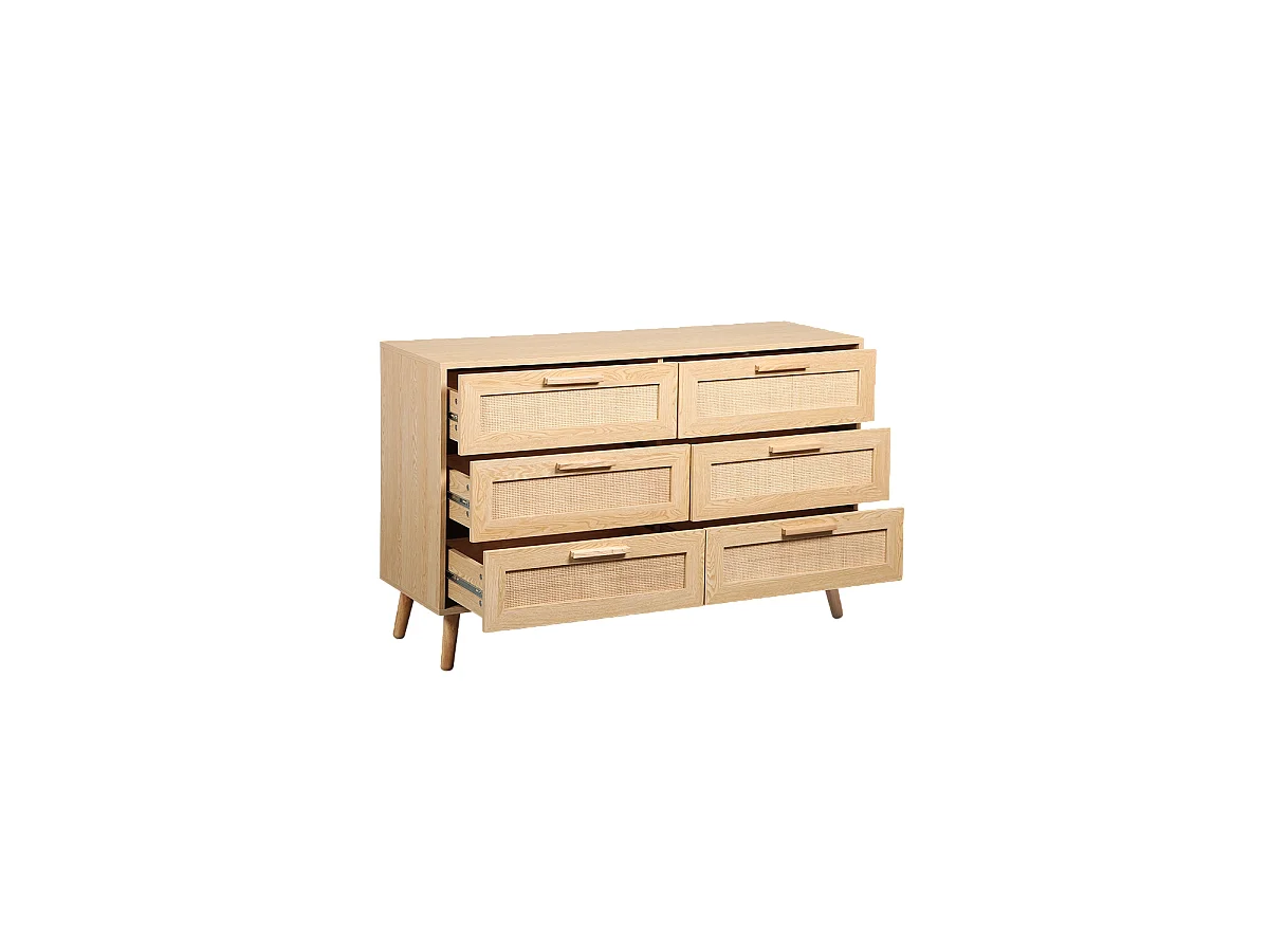 Cómoda ratán Clare - Color Madera natural - Homekit