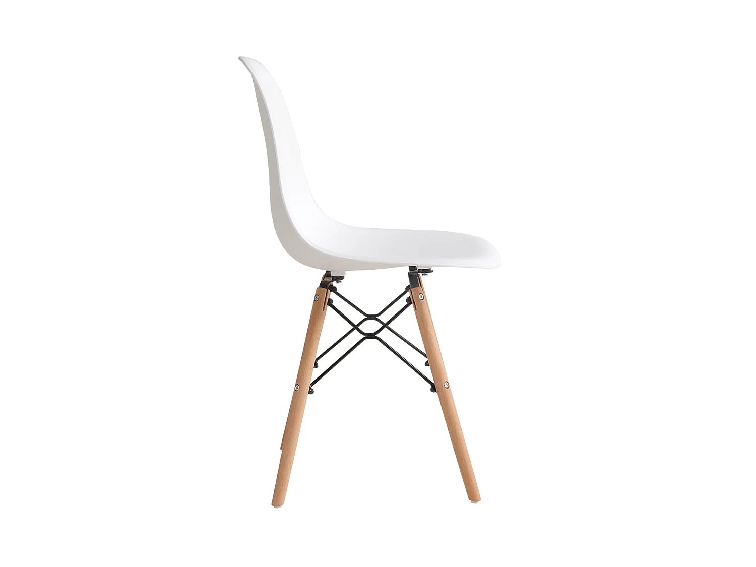 Set de 4 sillas de comedor emilia  blanco para hogar moderno mueble de almacenaje  - Homekit