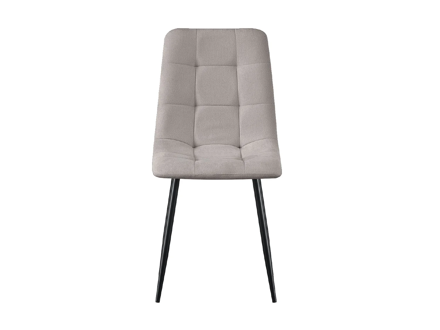 Set de 4 sillas de comedor tapizadas shanna claro  gris para hogar moderno mueble de almacenaje  - Homekit