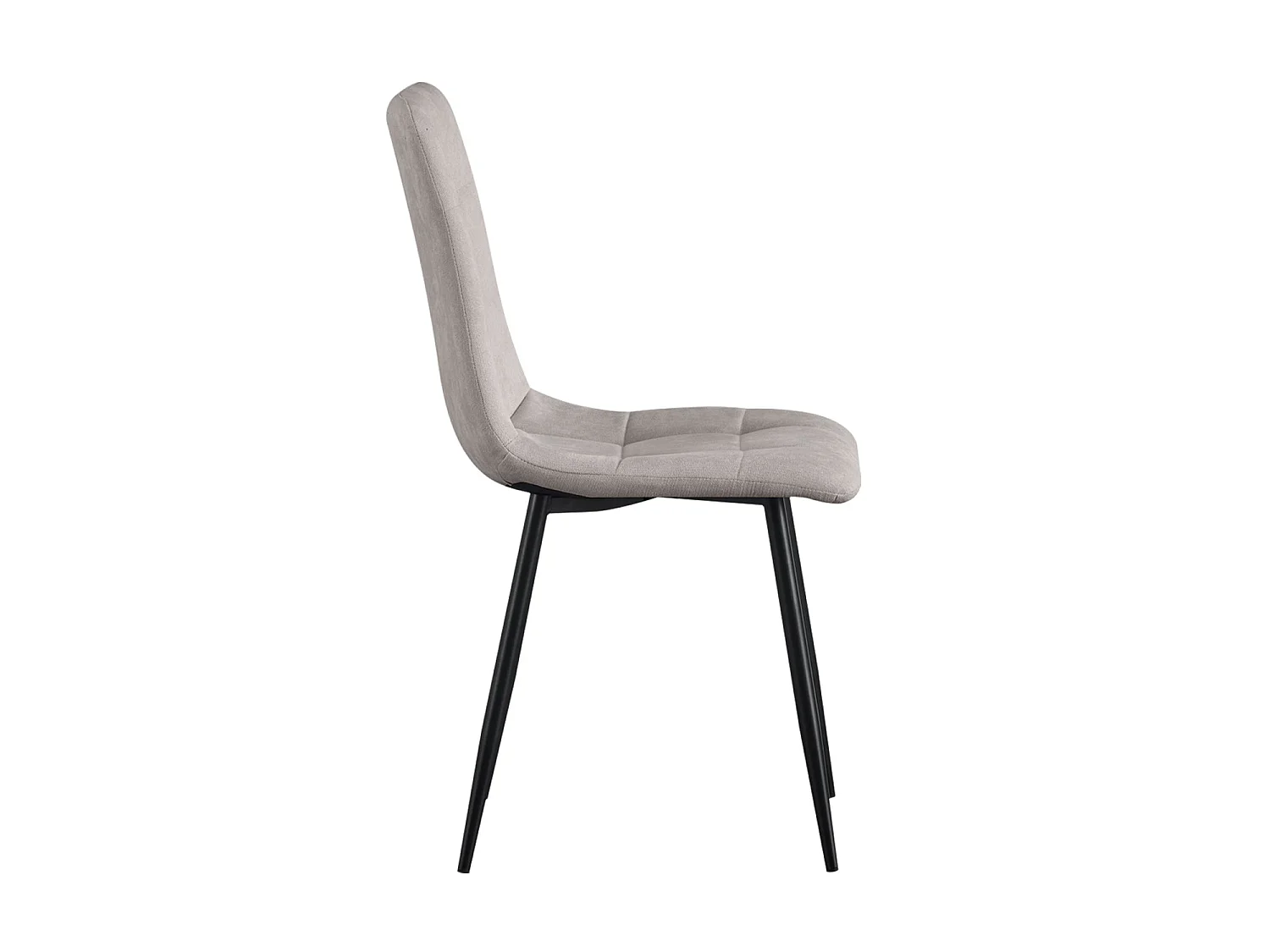 Set de 4 sillas de comedor tapizadas shanna claro  gris para hogar moderno mueble de almacenaje  - Homekit
