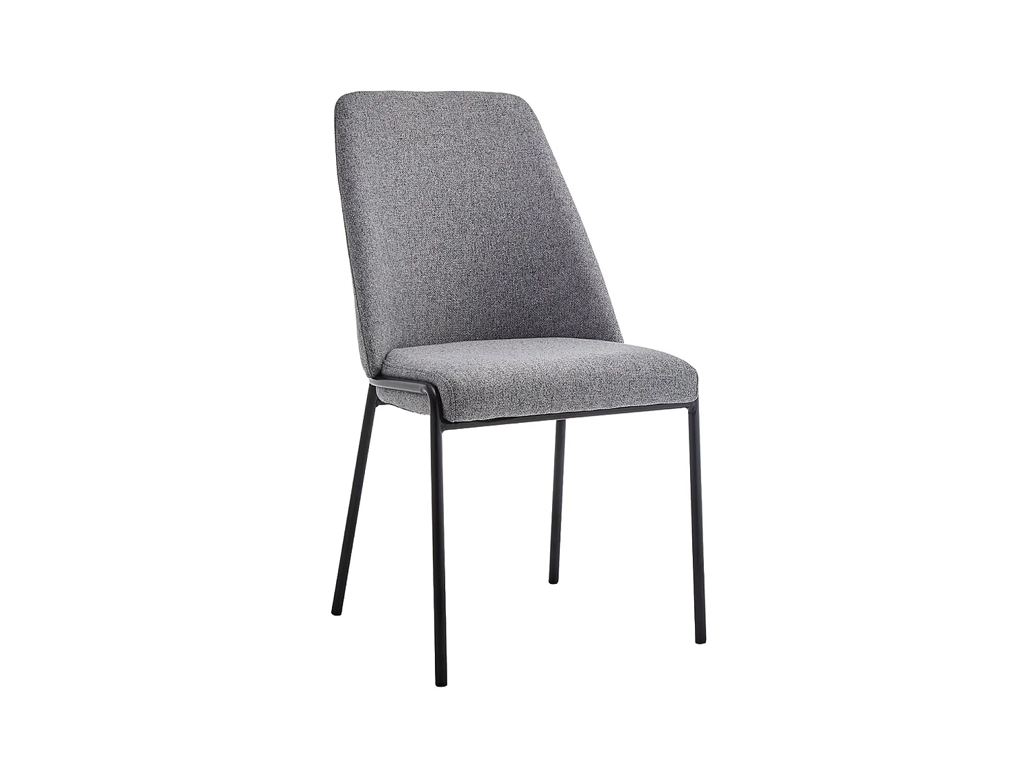 Set de 4 sillas de comedor tapizadas Leola - Color Gris - Homekit