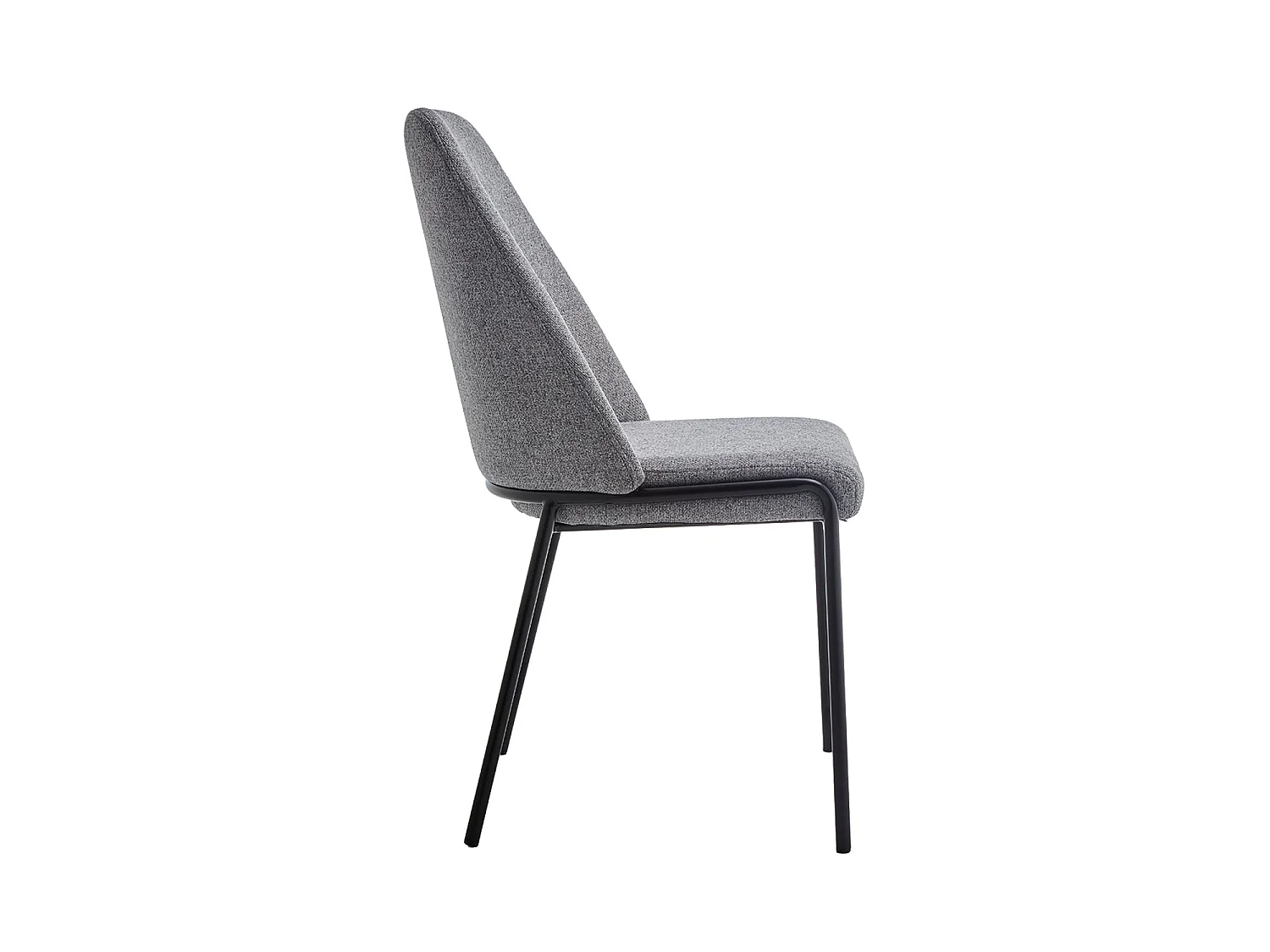 Set de 4 sillas de comedor tapizadas Leola - Color Gris - Homekit