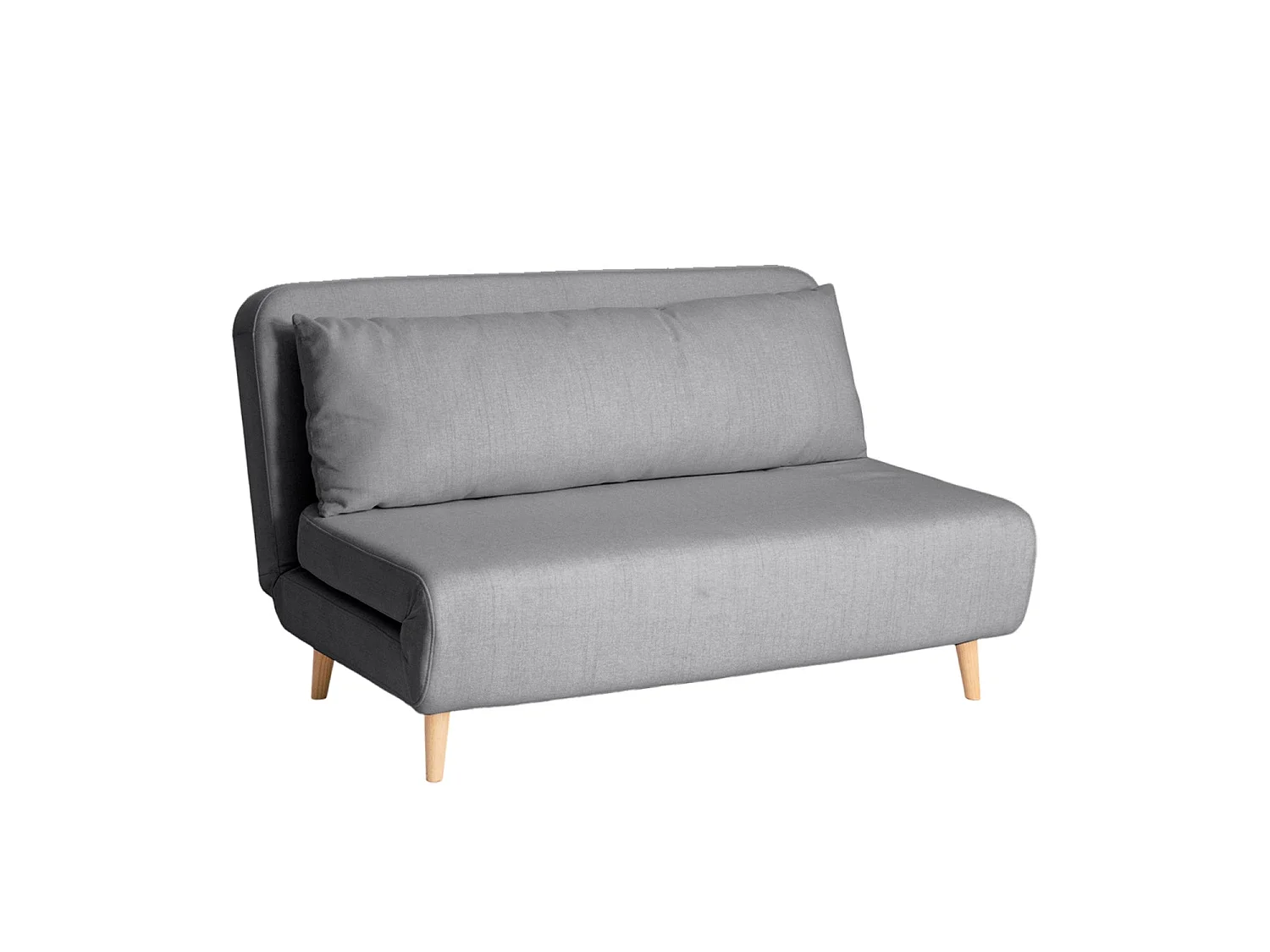 Sofá cama de 2 plazas leann  gris para hogar moderno mueble de almacenaje  - Homekit