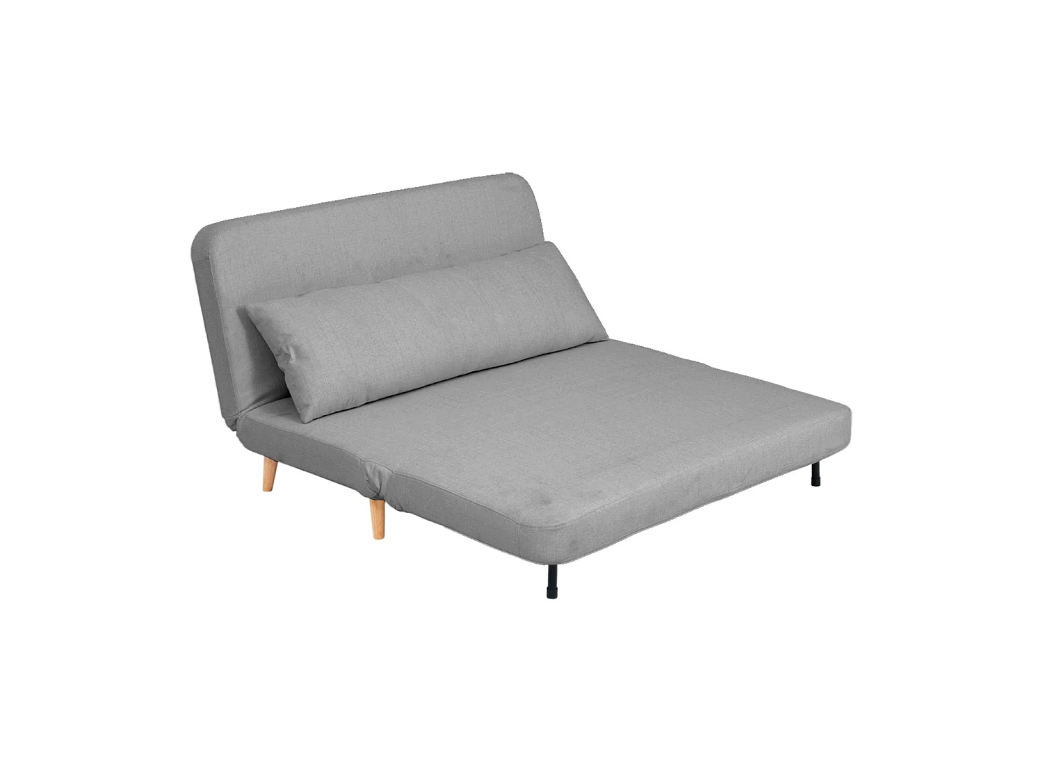 Sofá cama de 2 plazas leann  gris para hogar moderno mueble de almacenaje  - Homekit