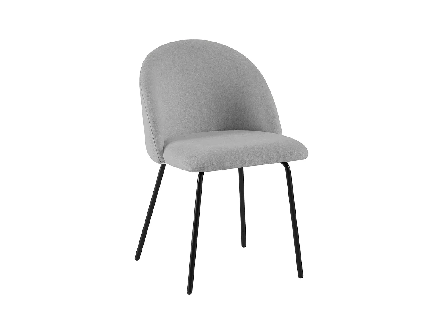 Silla de comedor tapizada grace  gris para hogar moderno mueble de almacenaje  - Homekit