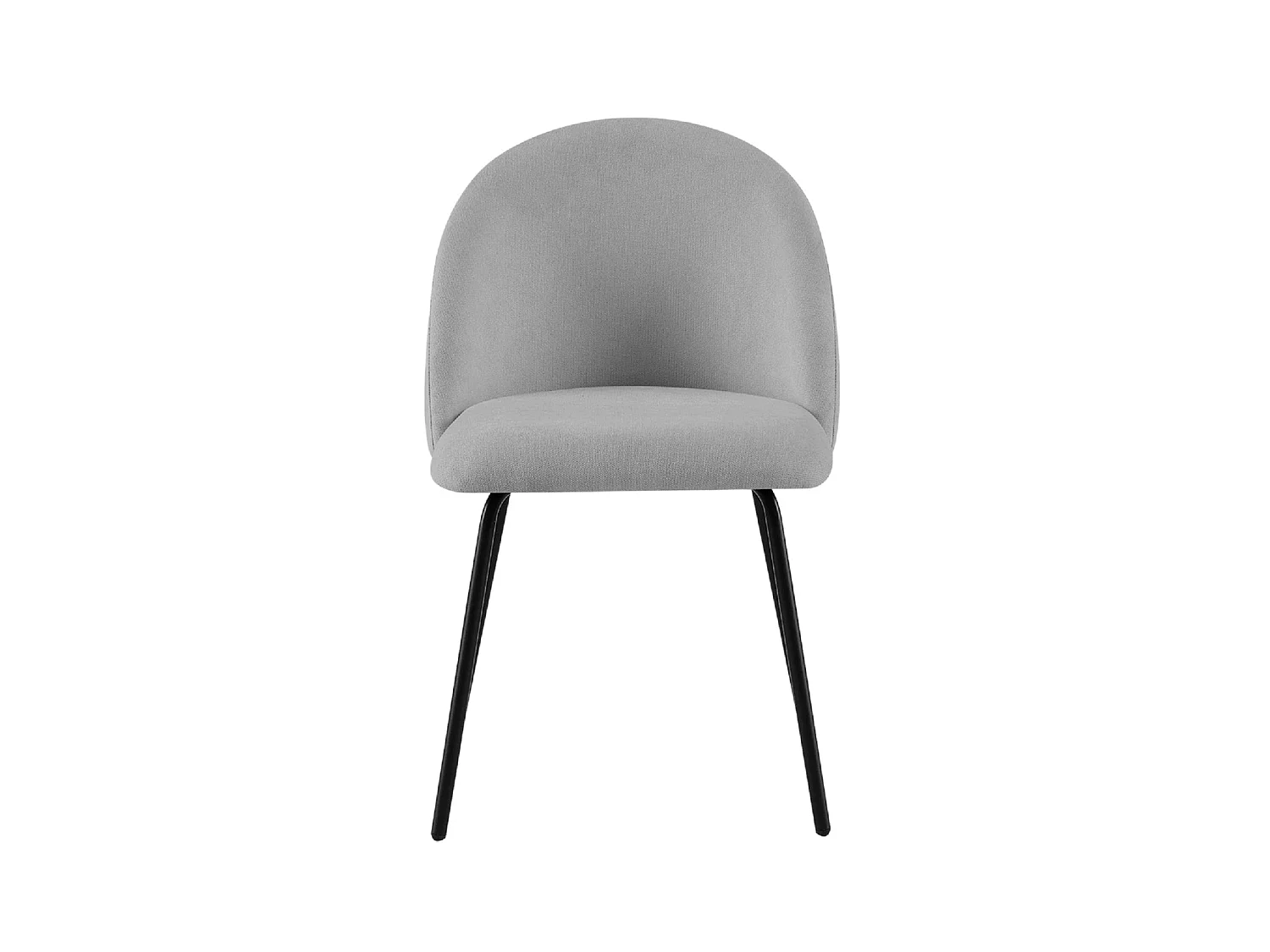Silla de comedor tapizada grace  gris para hogar moderno mueble de almacenaje  - Homekit