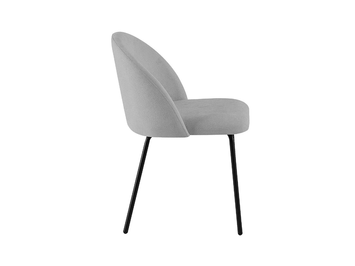 Silla de comedor tapizada grace  gris para hogar moderno mueble de almacenaje  - Homekit