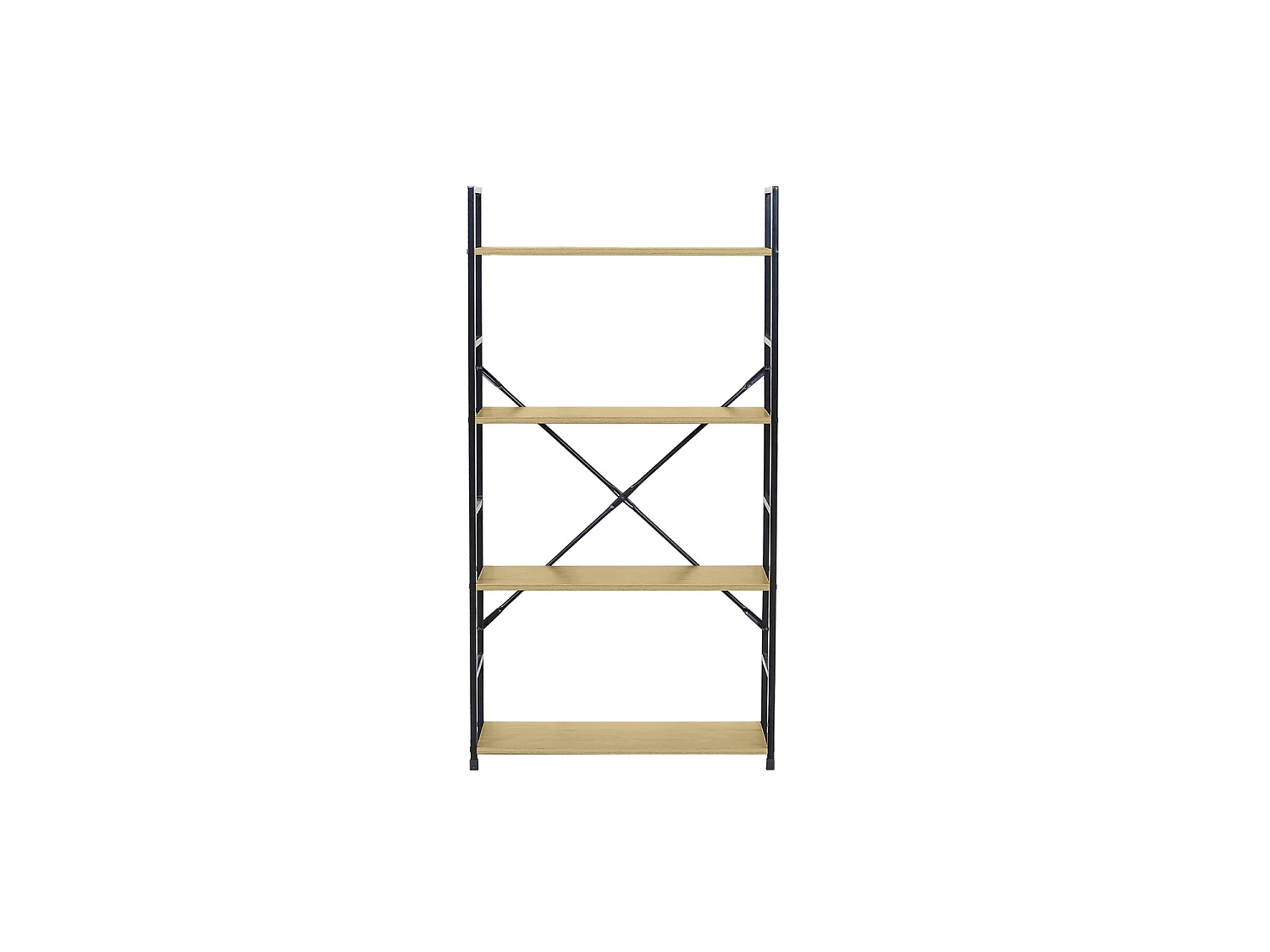Estantería Mara - Color Madera natural y negro - Homekit