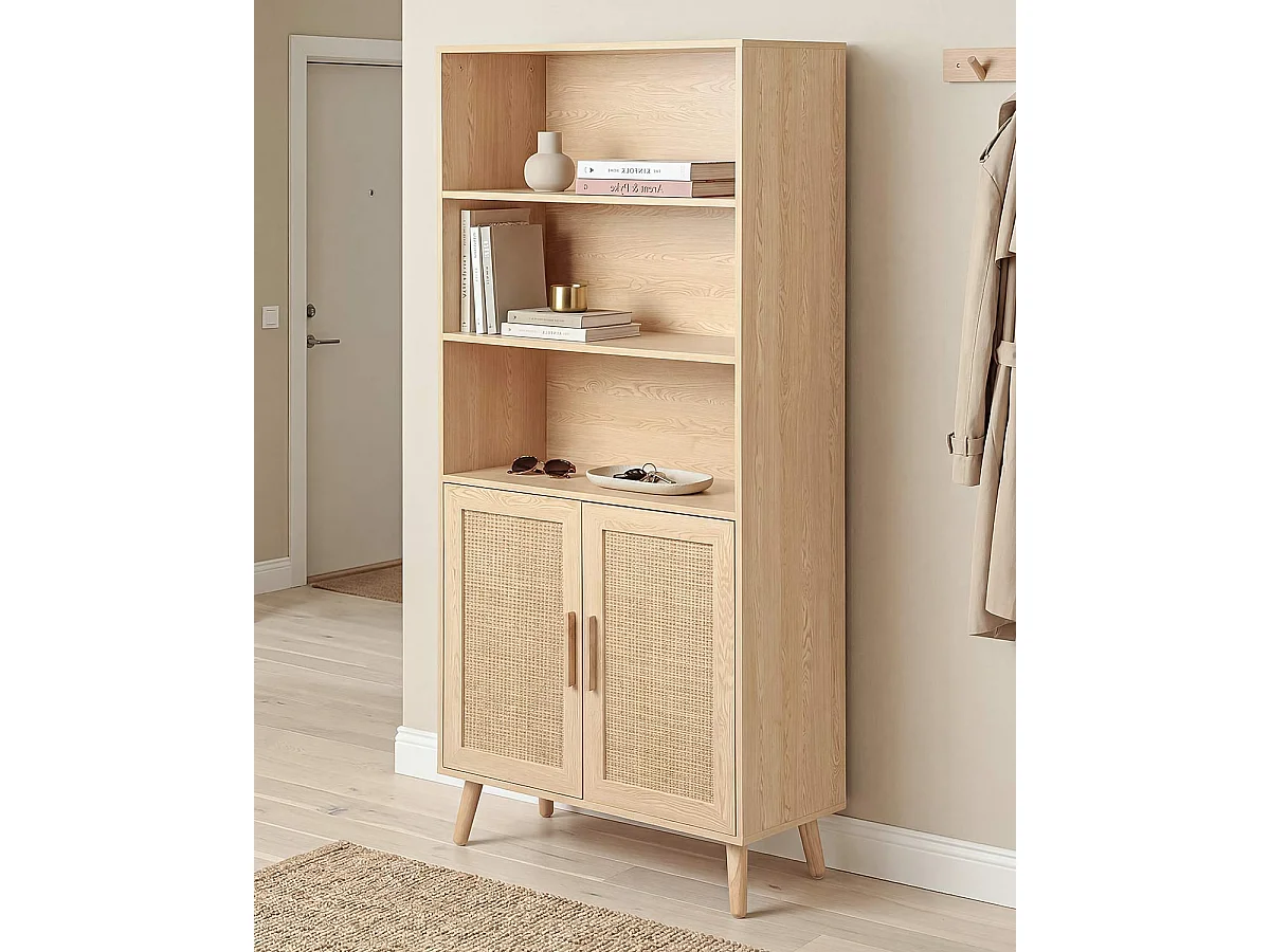 Estanteria ratán Clare - Color Madera natural - Homekit