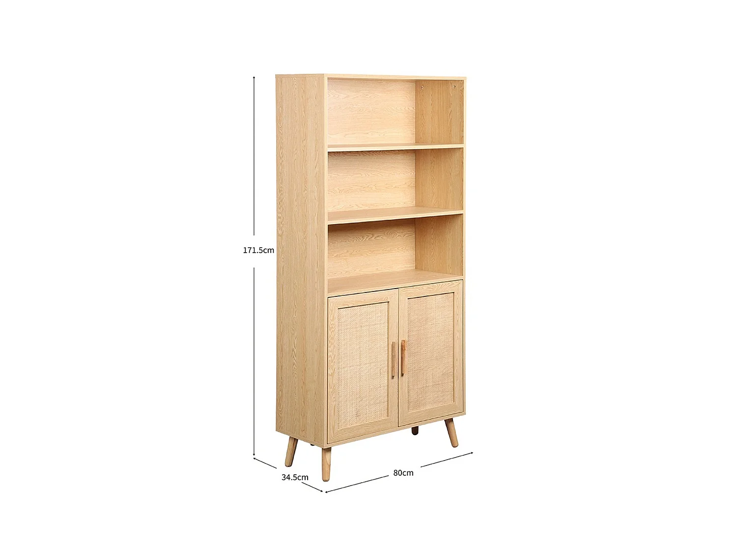 Estanteria ratán Clare - Color Madera natural - Homekit