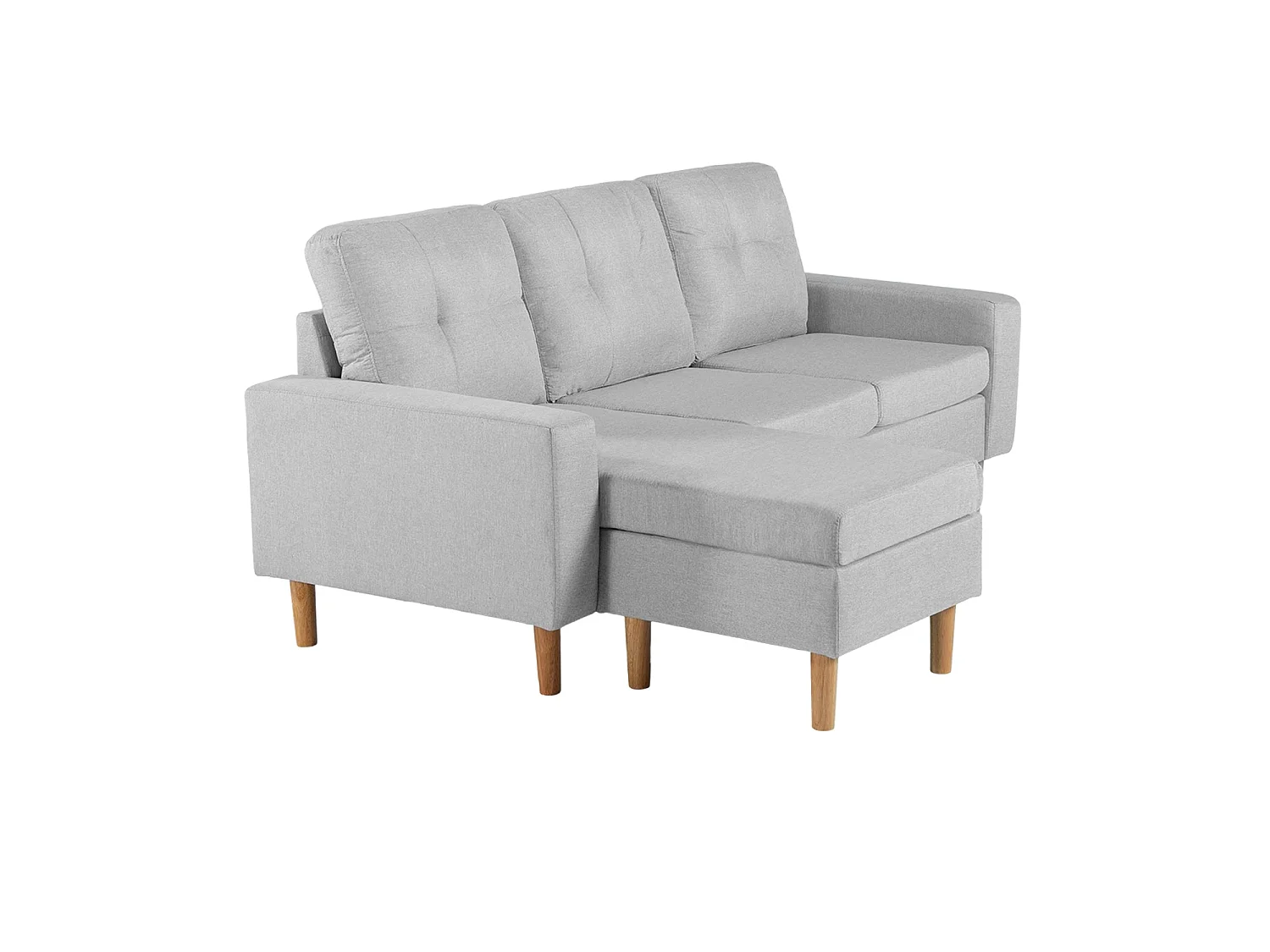 Sofá con chaise longue reversible Tabitha - Color Gris - Homekit