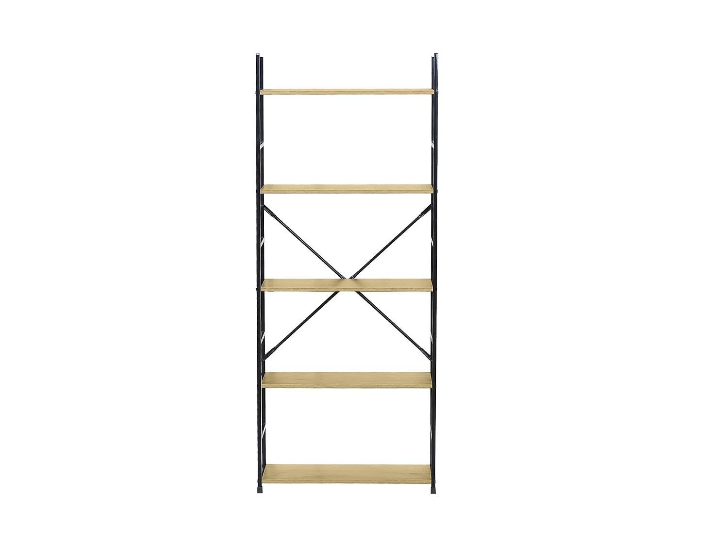 Estantería Mara - Color Madera natural y negro - Homekit
