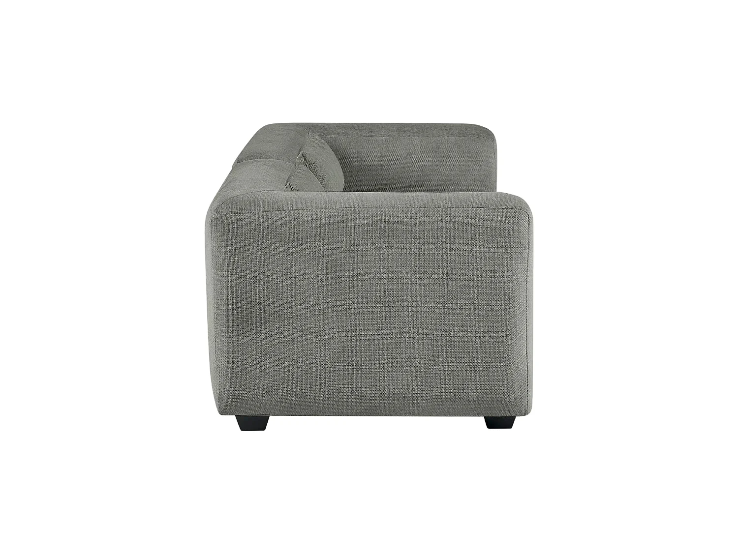 Sofá modular dos plazas liza verdoso  gris para hogar moderno mueble de almacenaje  - Homekit