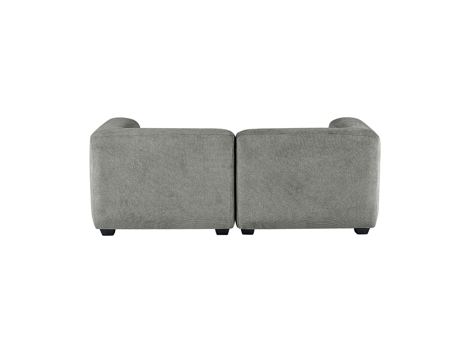 Sofá modular dos plazas liza verdoso  gris para hogar moderno mueble de almacenaje  - Homekit