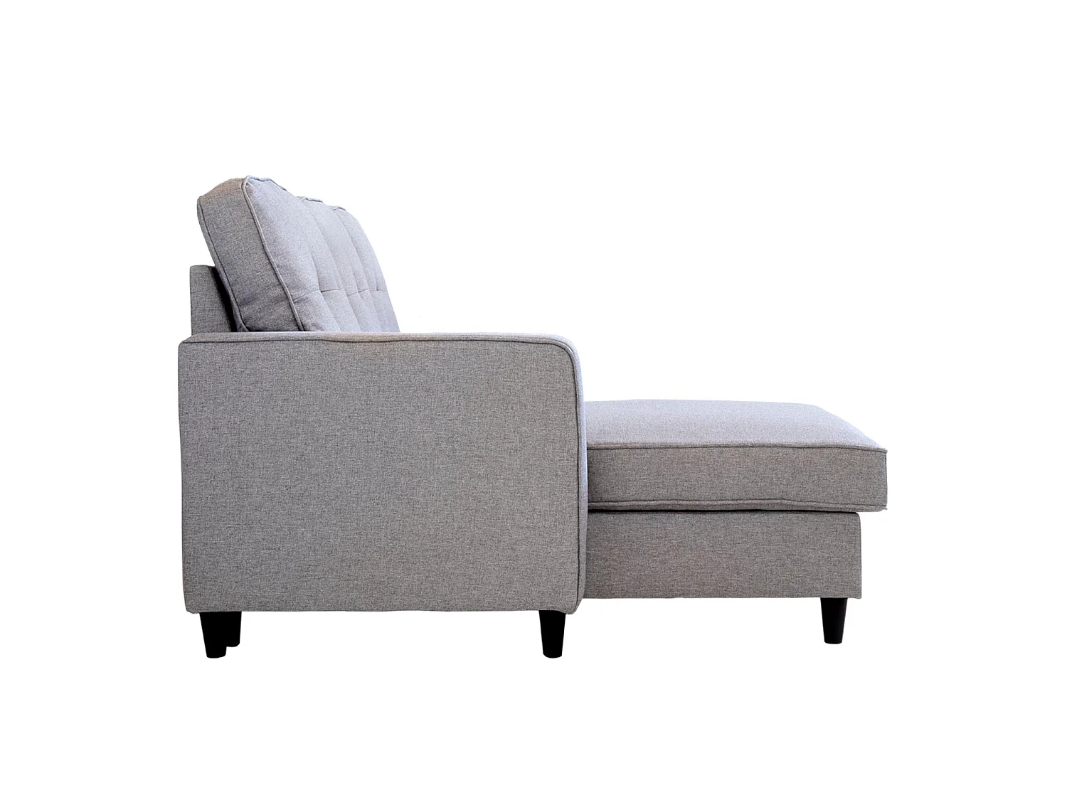 Sofá con chaise longue reversible Karla - Color Gris - Homekit