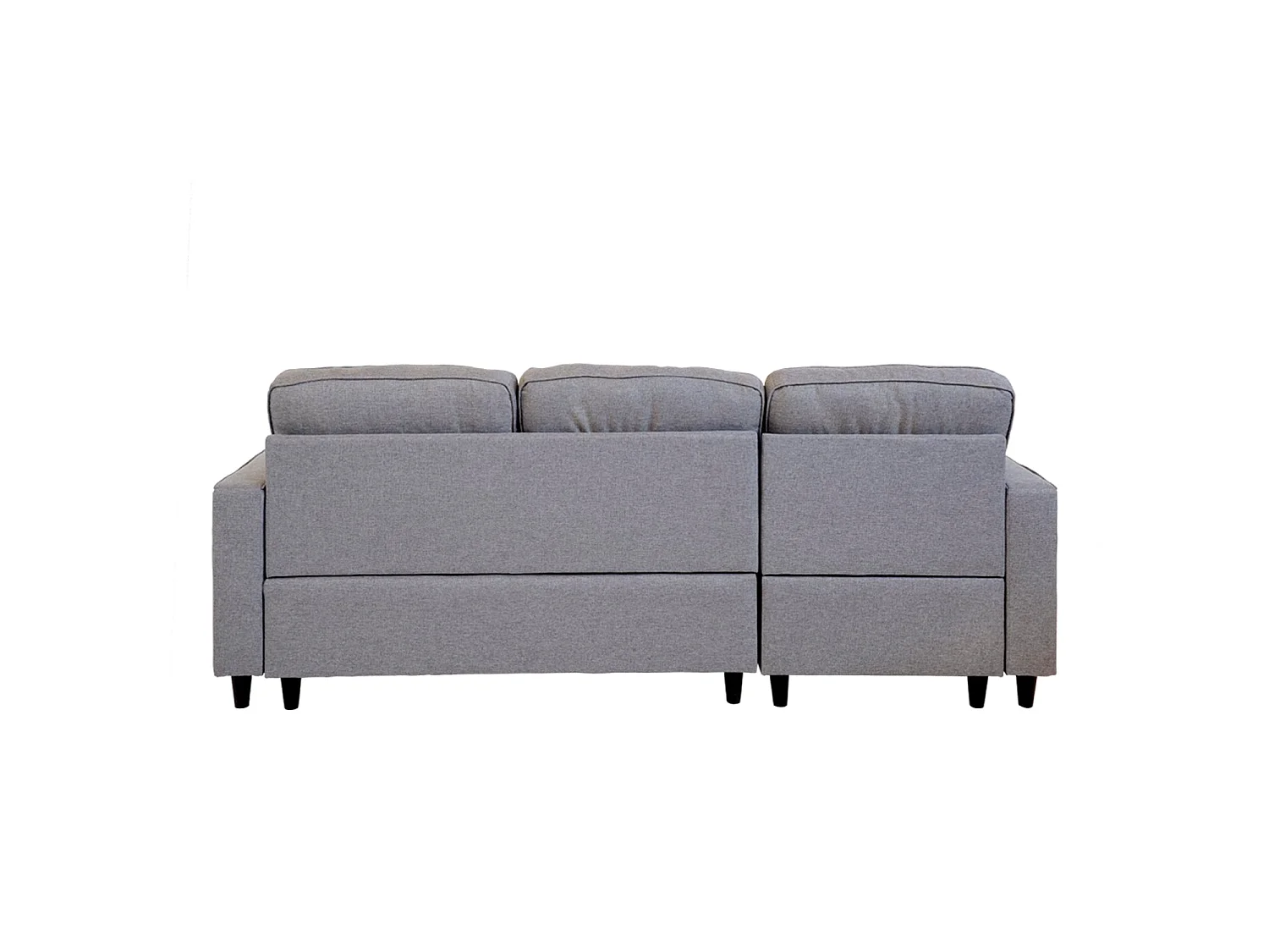 Sofá con chaise longue reversible Karla - Color Gris - Homekit