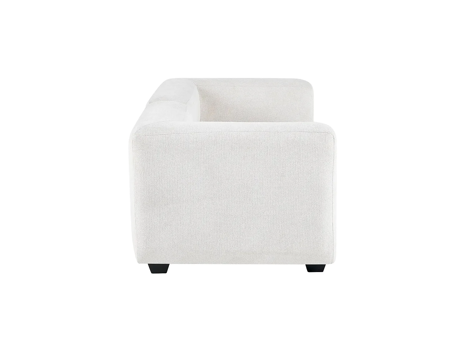 Sofá modular dos plazas liza  beige para hogar moderno mueble de almacenaje  - Homekit