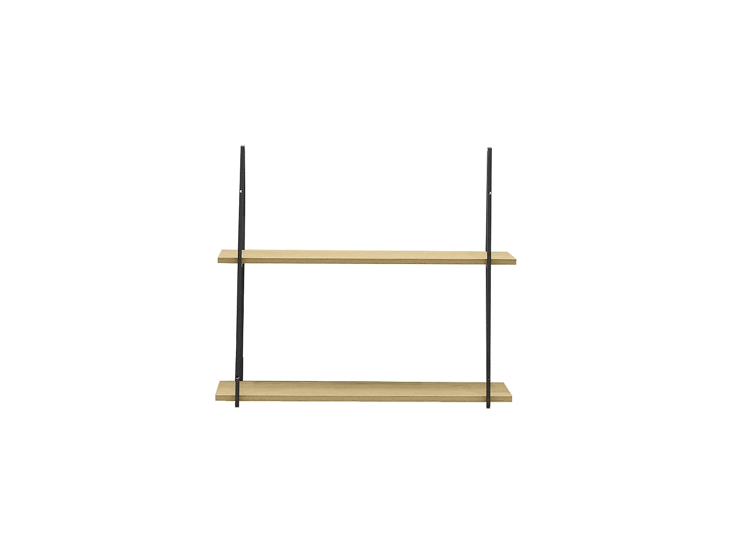 Estantería de pared Mara - Color Madera natural y negro - Homekit