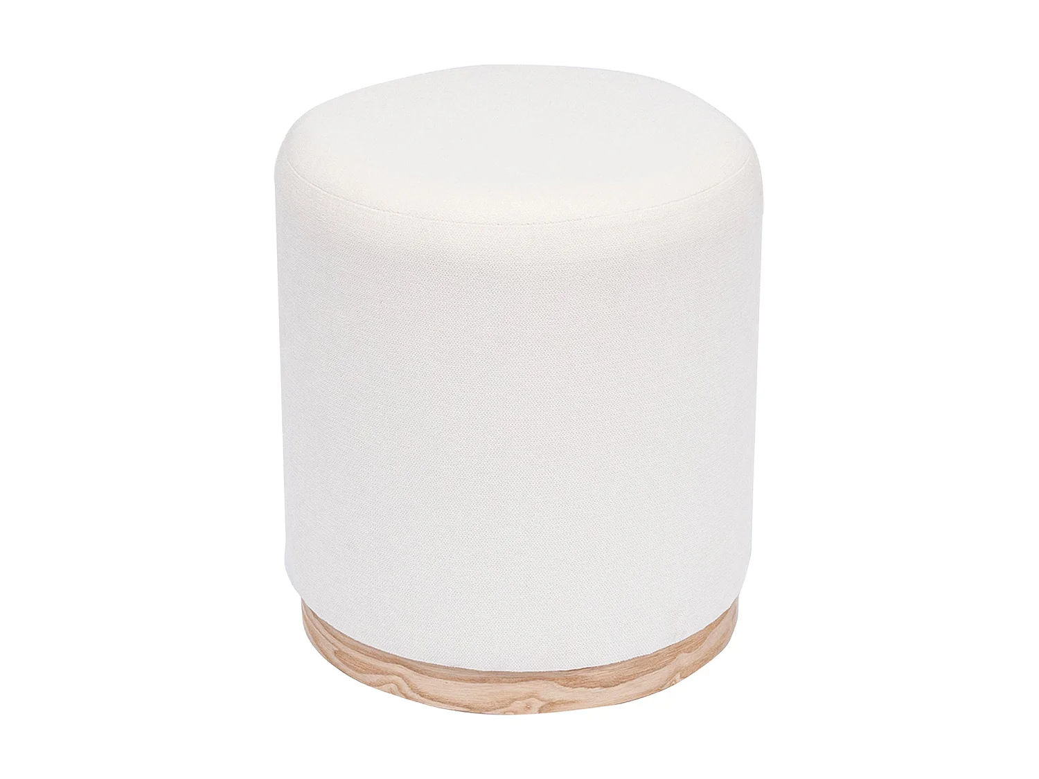 Puff tapizado sheena beige para hogar moderno mueble de almacenaje  - Homekit