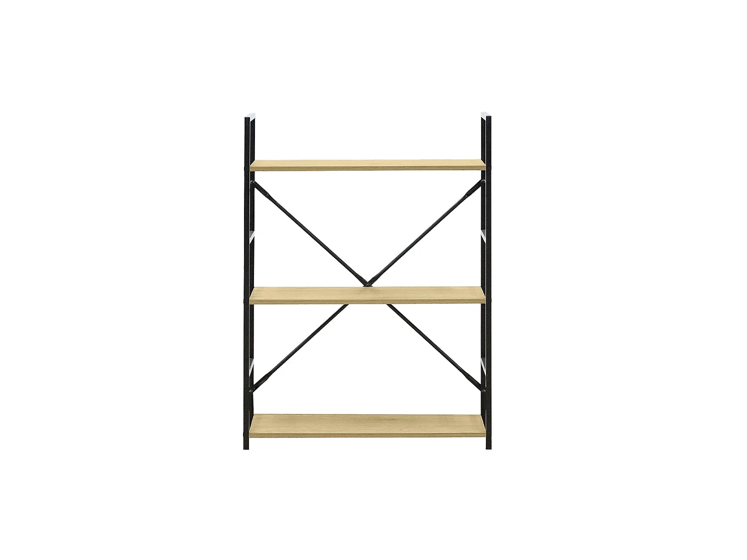 Estantería Mara - Color Madera natural y negro - Homekit