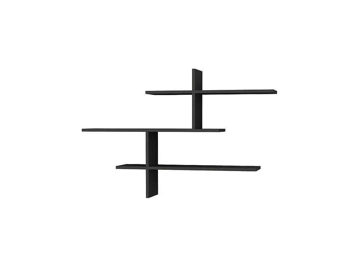 Estantería de pared leta  grafito para hogar moderno mueble de almacenaje  - Homekit