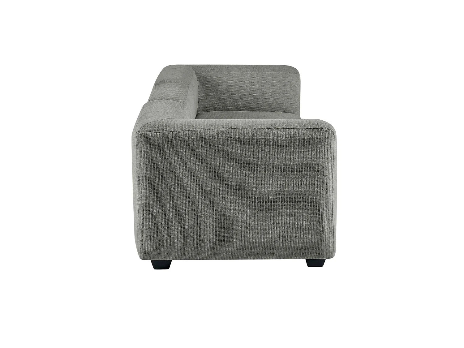 Sofá modular tres plazas liza verdoso gris para hogar moderno mueble de almacenaje  - Homekit