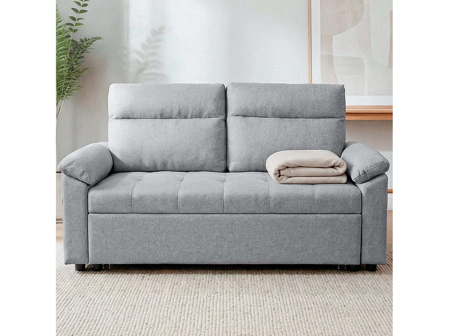 Sofá cama de 2 plazas Joy - Color Gris - Homekit