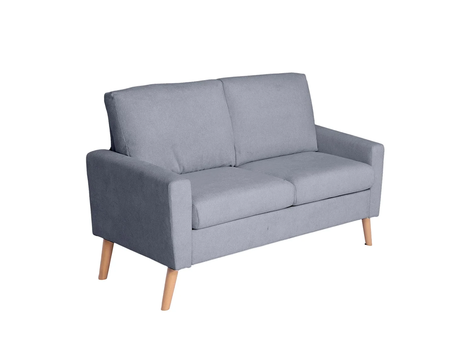 Sofá de 2 plazas sophie  gris para hogar moderno mueble de almacenaje  - Homekit
