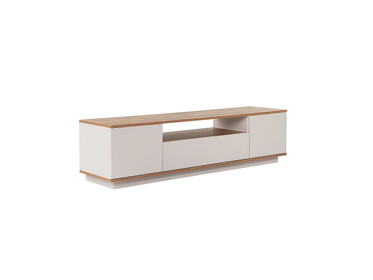 Mueble tv melanie y  natural y beige y madera para hogar moderno mueble de almacenaje  - Homekit