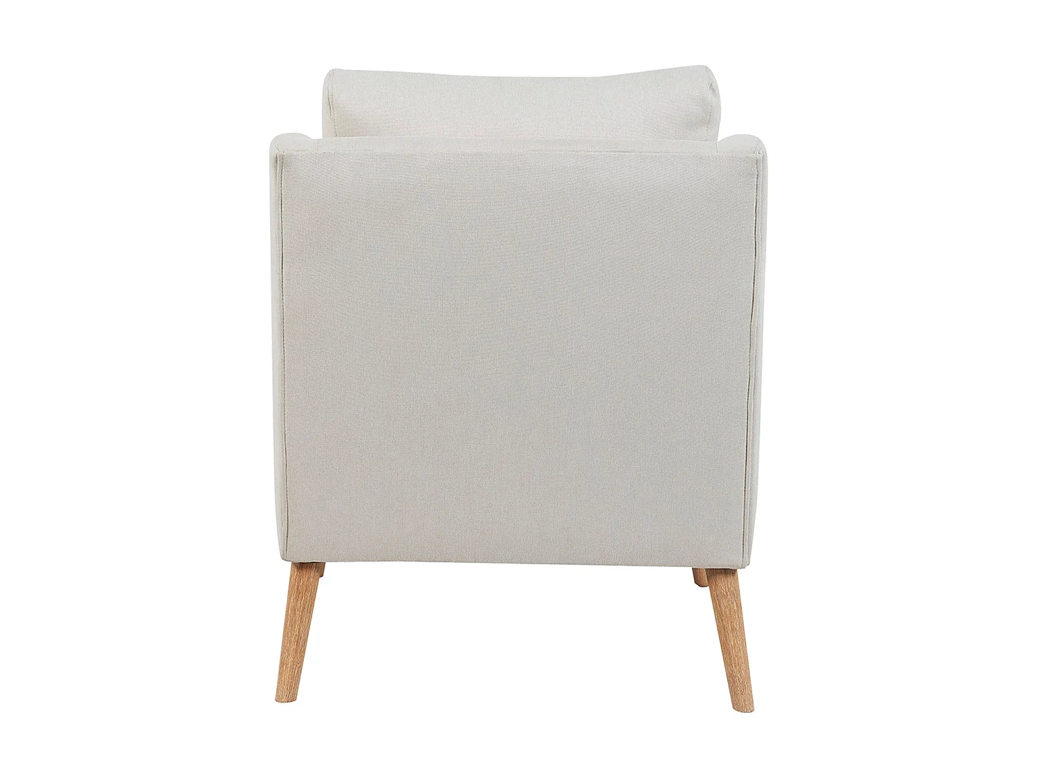Sillón tapizado en tela allison  beige para hogar moderno mueble de almacenaje  - Homekit
