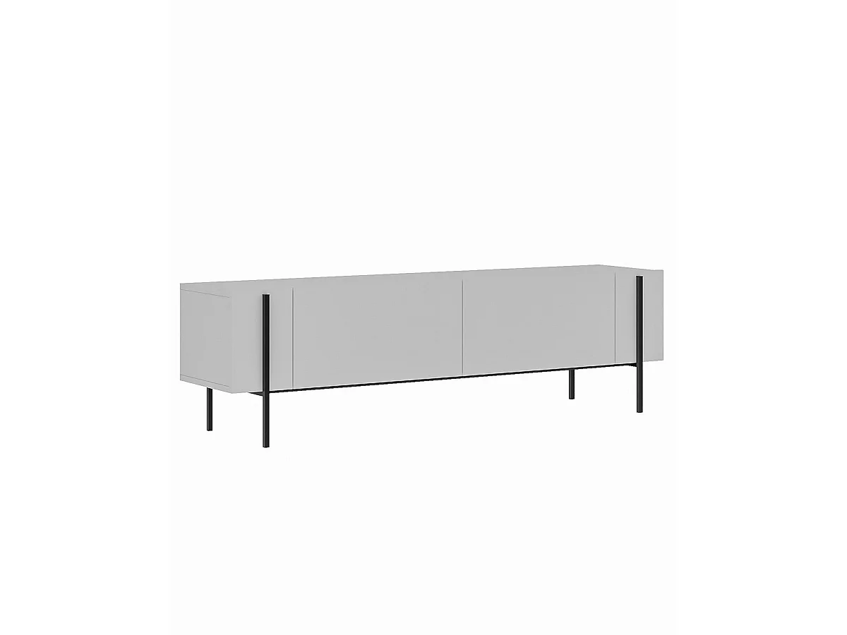 Mueble tv kari y  blanco y negro para hogar moderno mueble de almacenaje  - Homekit