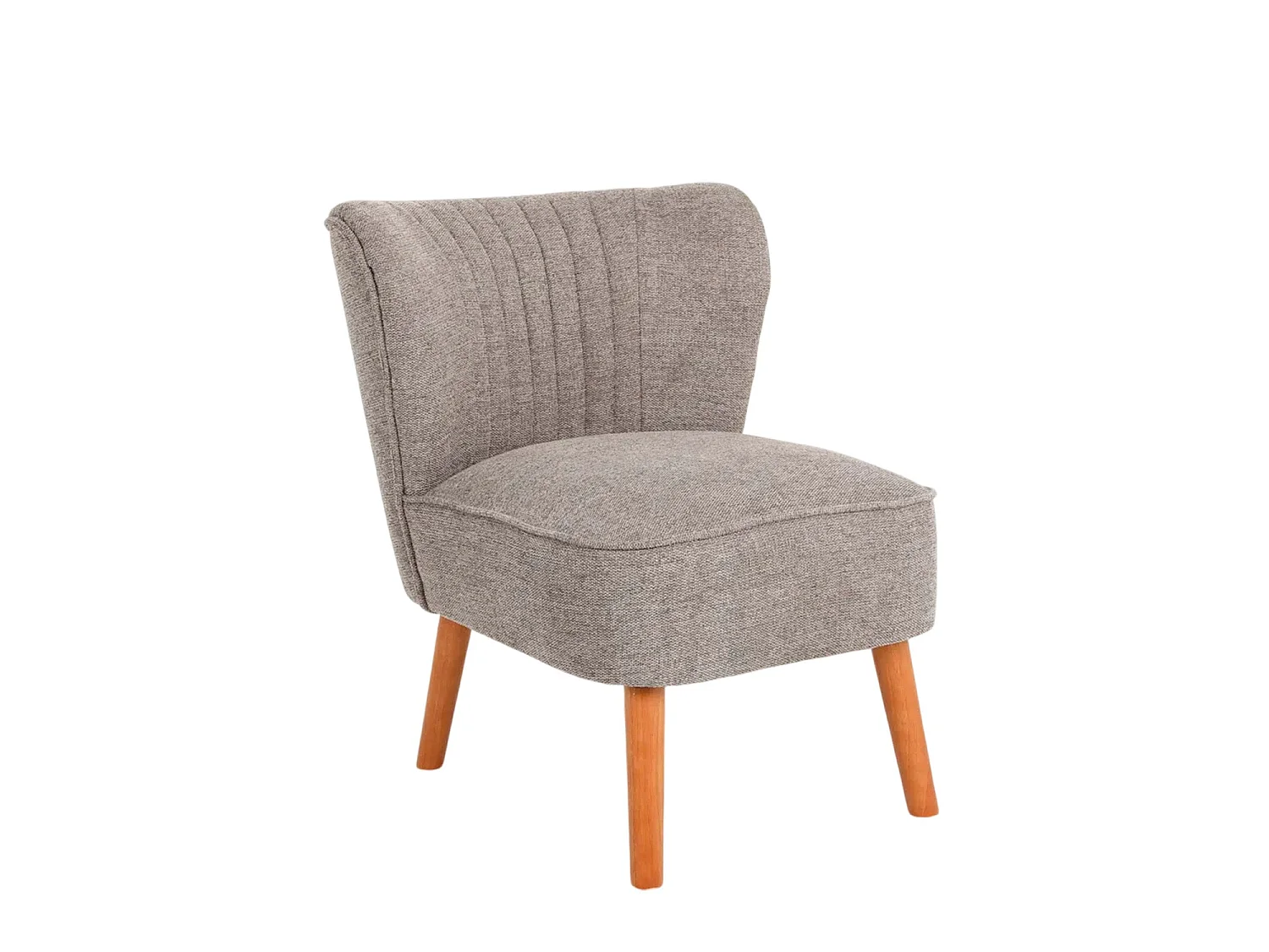 Sillón tapizado en tela eve marrón  para hogar moderno mueble de almacenaje  - Homekit