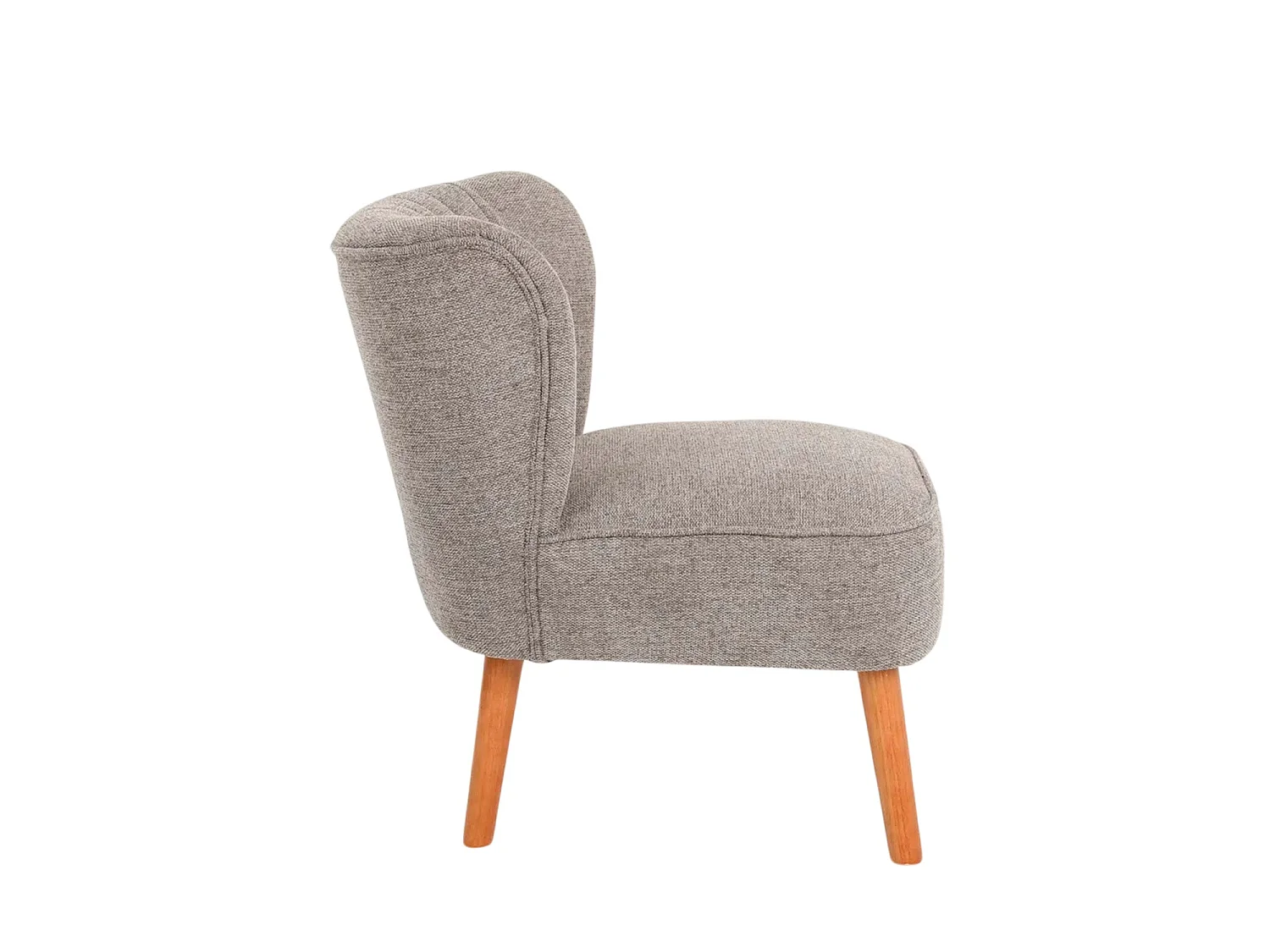 Sillón tapizado en tela eve marrón  para hogar moderno mueble de almacenaje  - Homekit